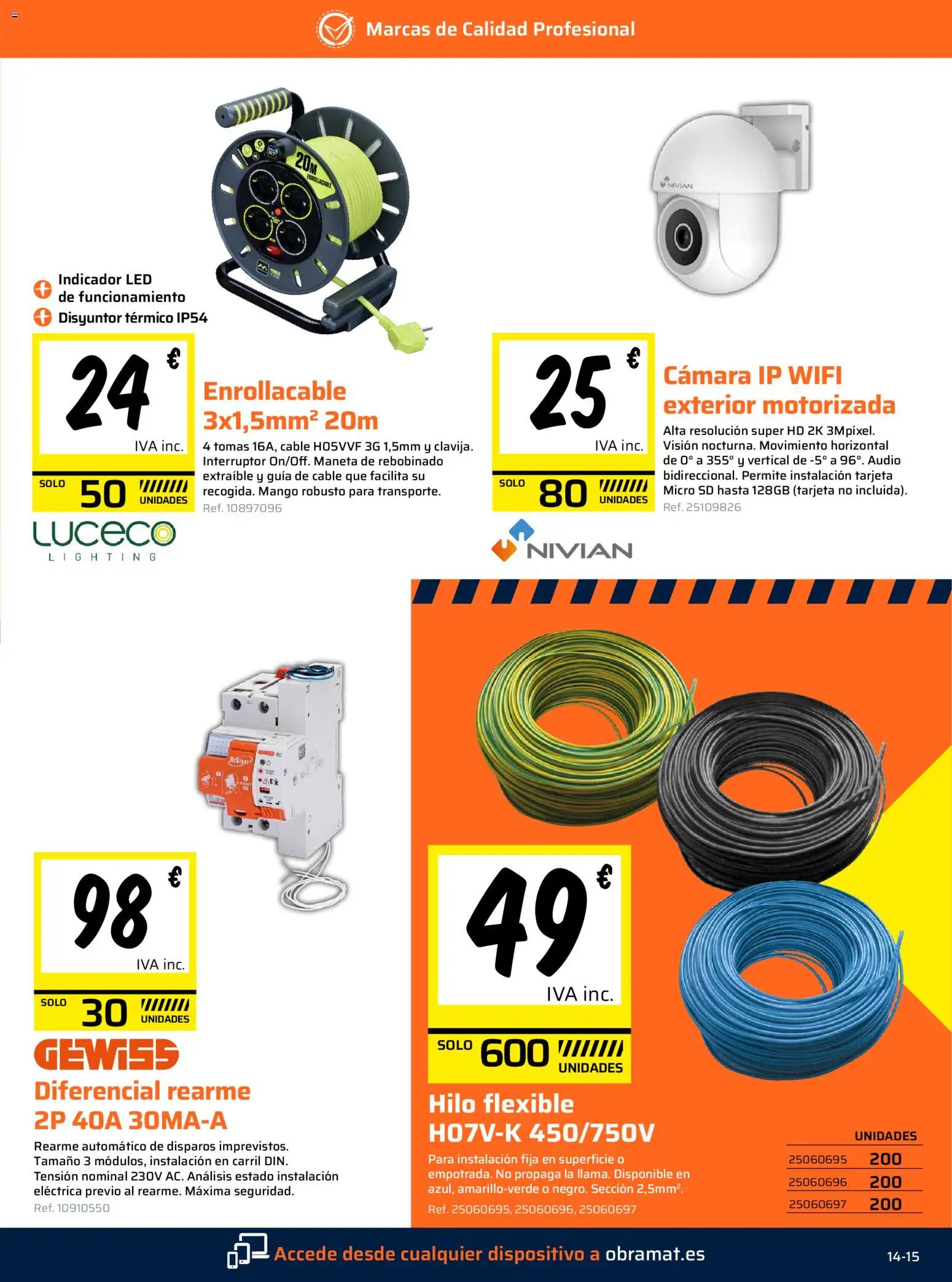 Obramat folleto │ válido desde el 02.12.2025 | Página: 15 | Productos: Audio, Cámara, Cable, Ρούτερ