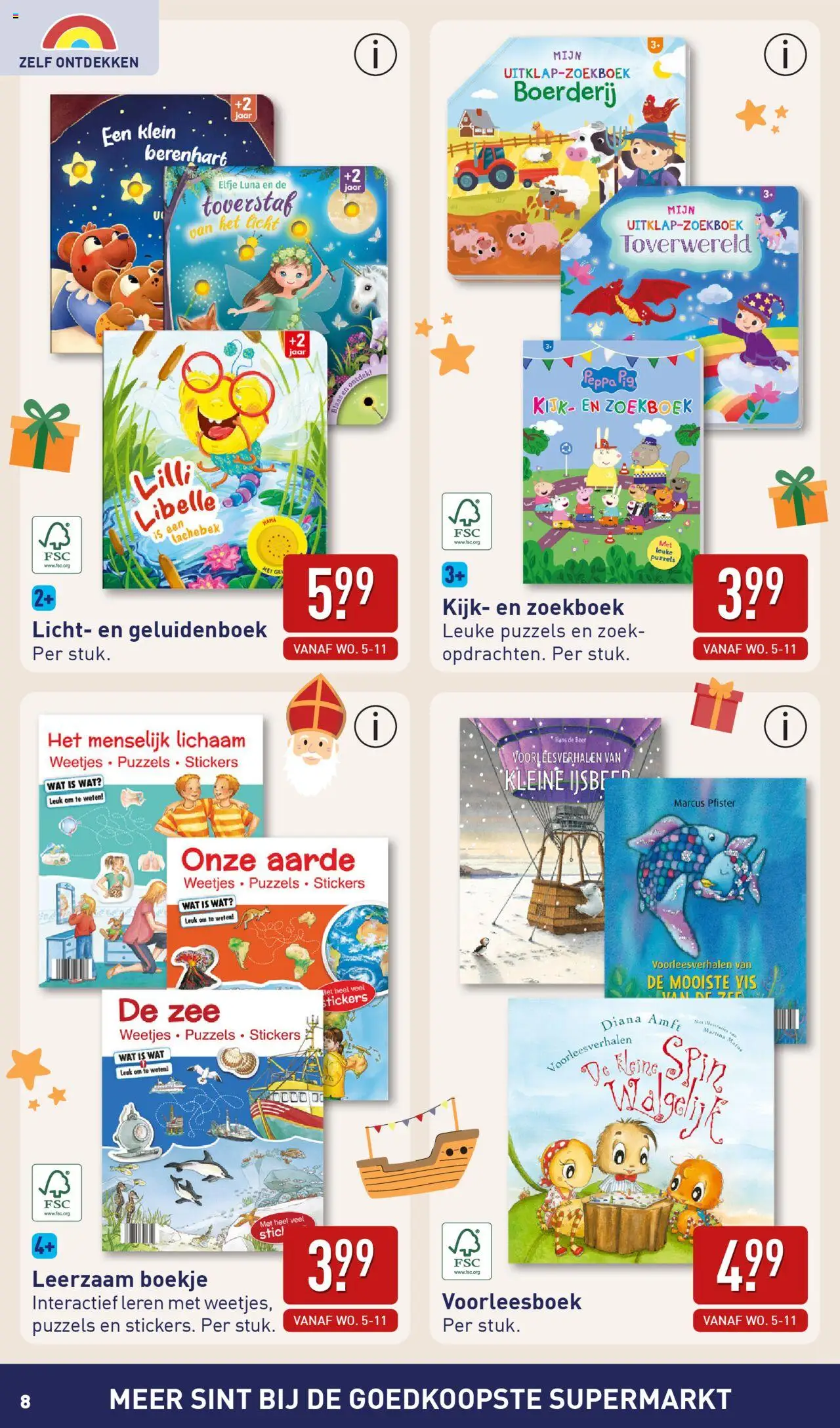 {H1} | Pagina: 8 | Producten: Vis, Stickers, Boerderij