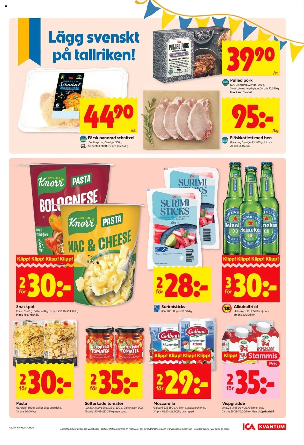 ICA Kvantum reklamblad aktuell från 15.09.2025 | Sida: 5 | Produkter: Soltorkade tomater, Galler, Pasta, Vispgrädde