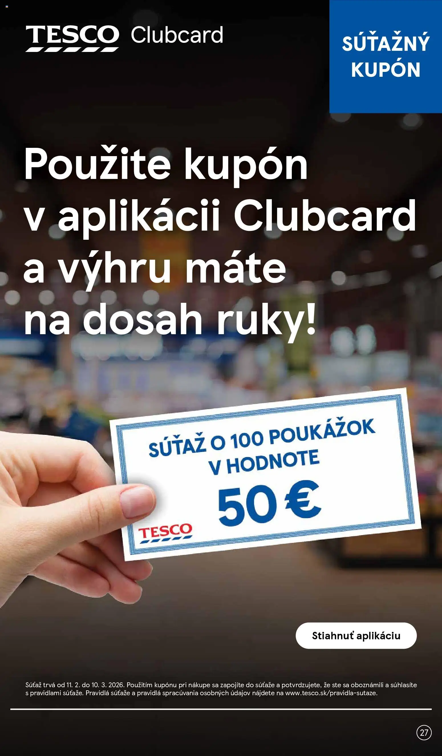 Nové Tesco akcie – leták je platný od 25.02.2026 | Strana: 27