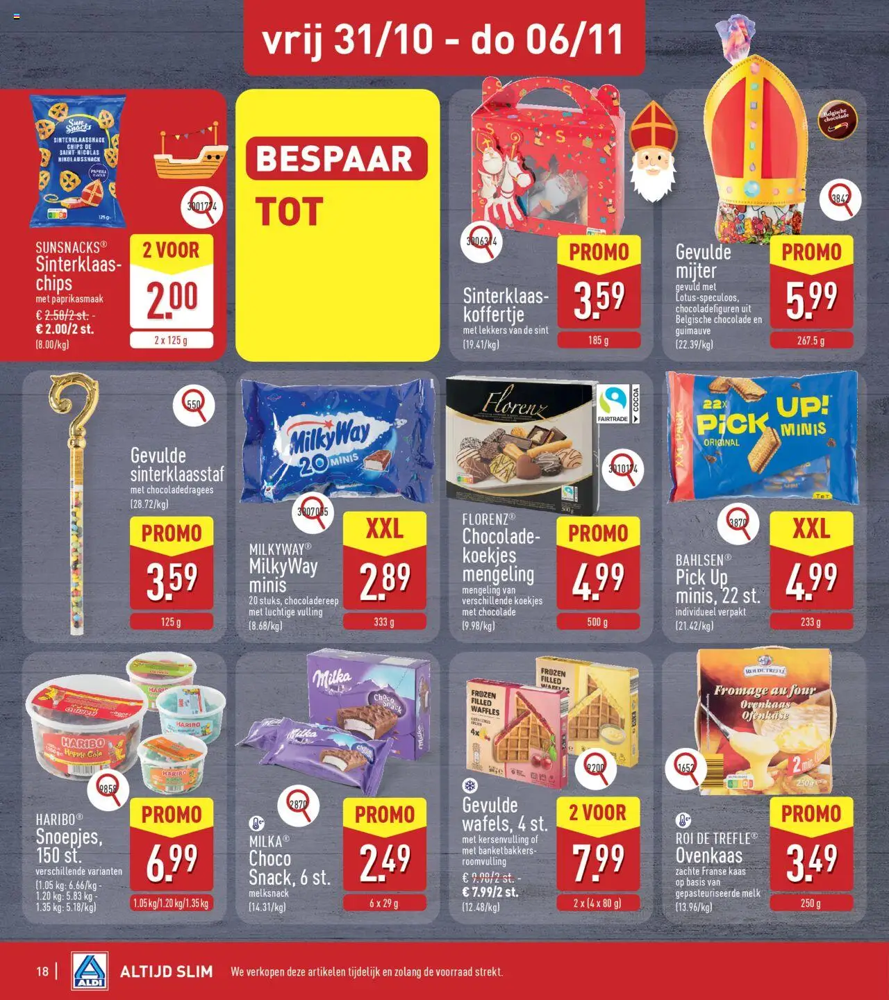 {H1} | Pagina: 18 | Producten: Chips, Koekjes, Kaas, Chocolade