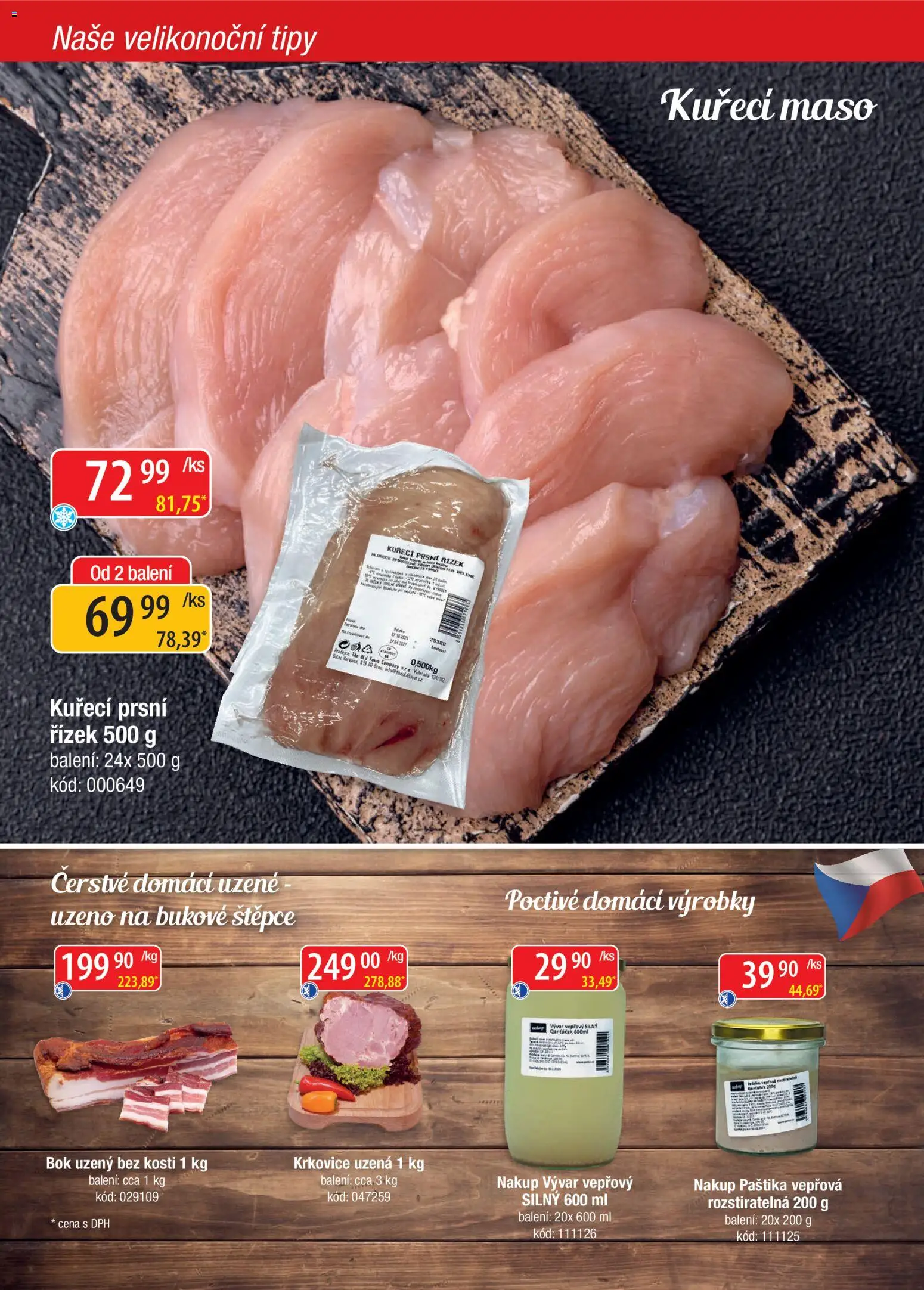 Astur & Qanto leták - Velkoobchod fresh 04/2026 od 01.04.2026 | Strana: 4 | Produkty: Kuřecí maso, Maso, Krkovice, Paštika