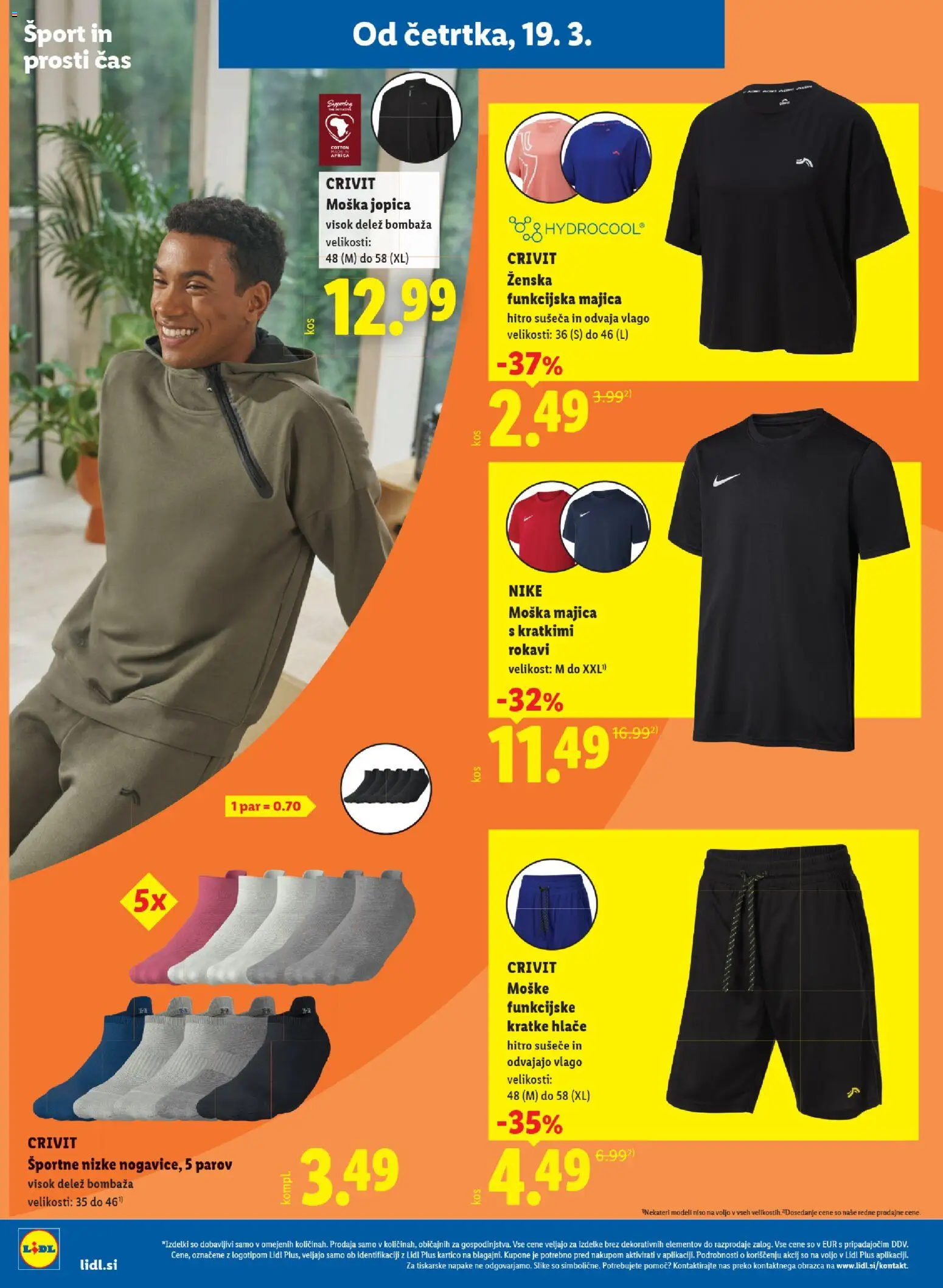 Novi Lidl katalog ponudbe – veljaven od 19.03.2026 | Stran: 36 | Izdelki: Majica, Jopica, Hlace, Kratke hlace