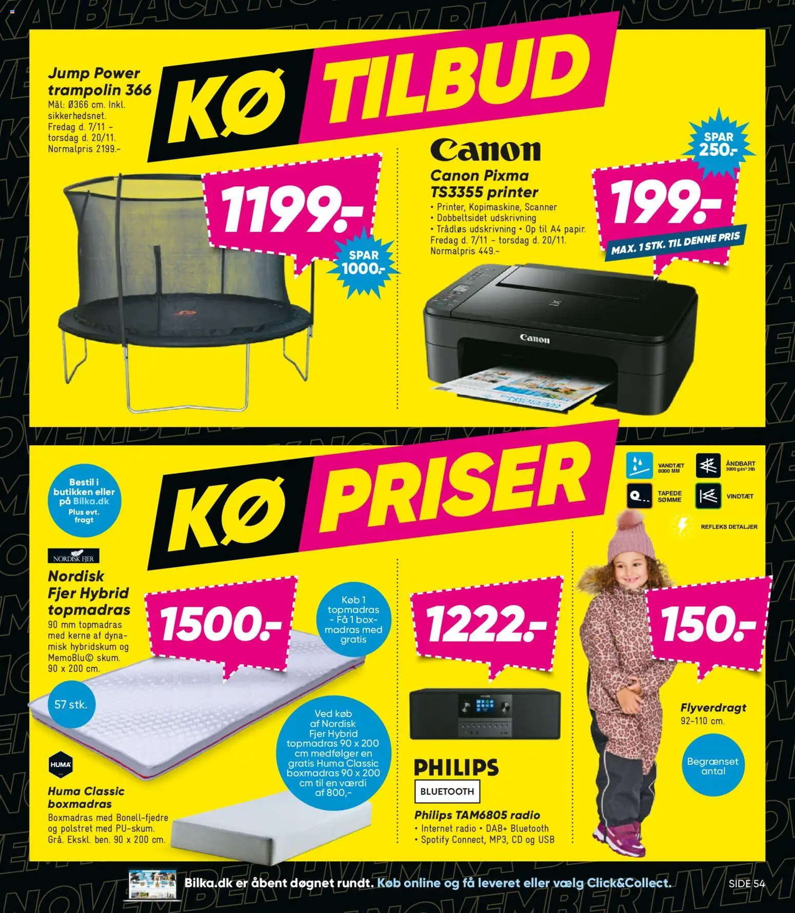 Bilka tilbudsavis – gyldig fra 07.10.2025 | Side: 3 | Produkter: Madras, USB, Scanner, Radio