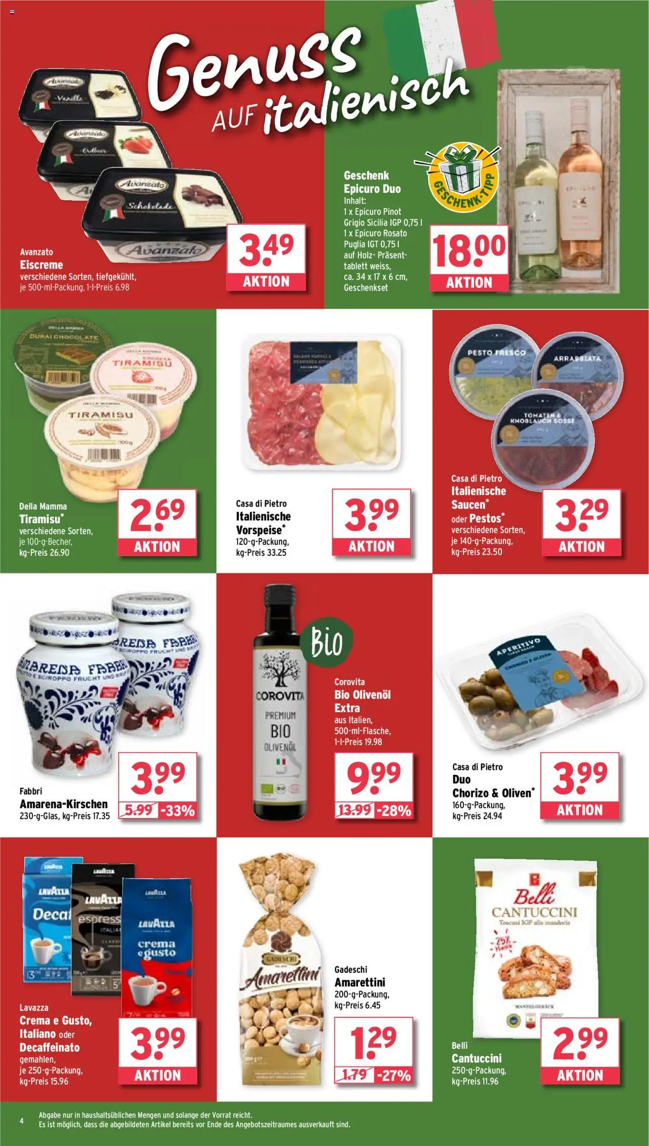 Wasgau Prospekt 	 - gültig ab dem 18.08.2025 | Seite: 4 | Produkte: Lavazza, Eiscreme, Soße, Knoblauch