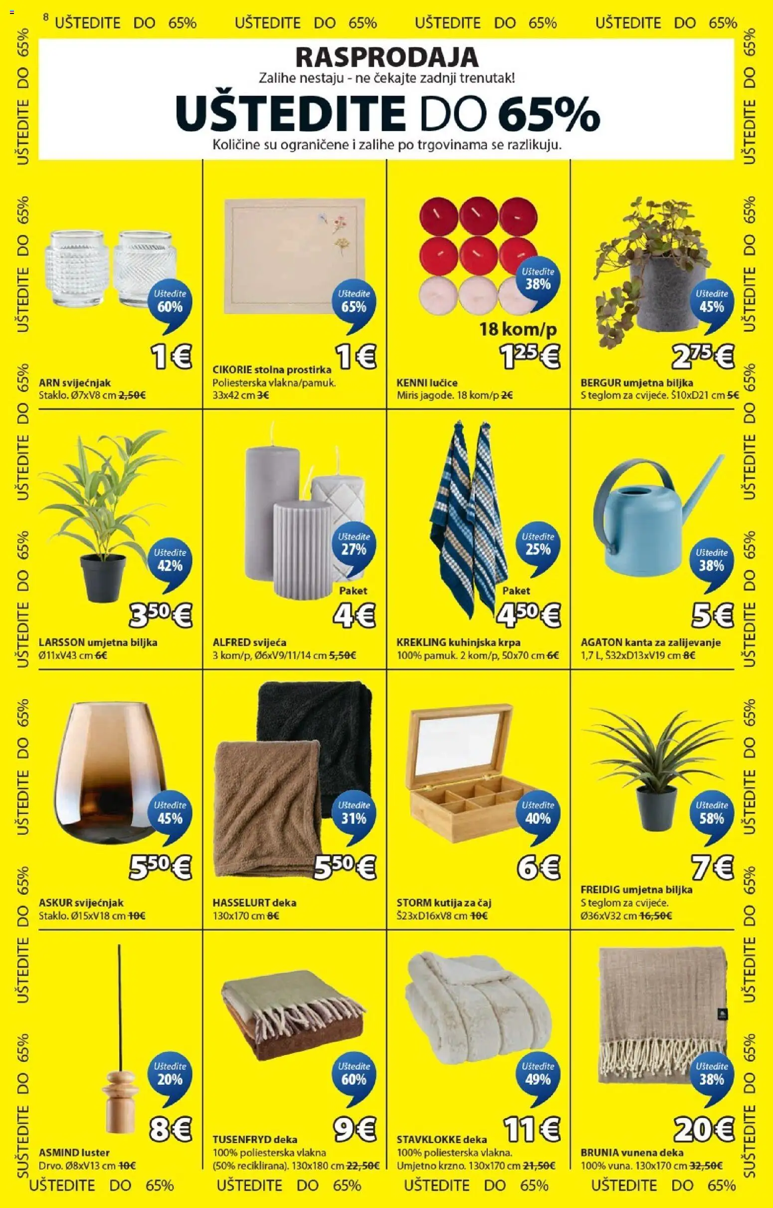 JYSK katalog | vrijedi od 31.12.2025 | Stranica: 8 | Proizvodi: Kutija, Miris, Kanta za zalijevanje, Deka