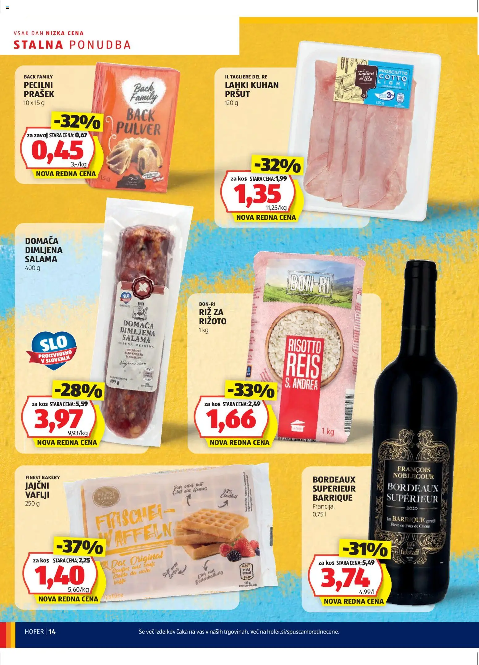Hofer SI katalog | vrijedi od 13.11.2025 | Stranica: 14 | Proizvodi: Rižoto, Salama, Pršut
