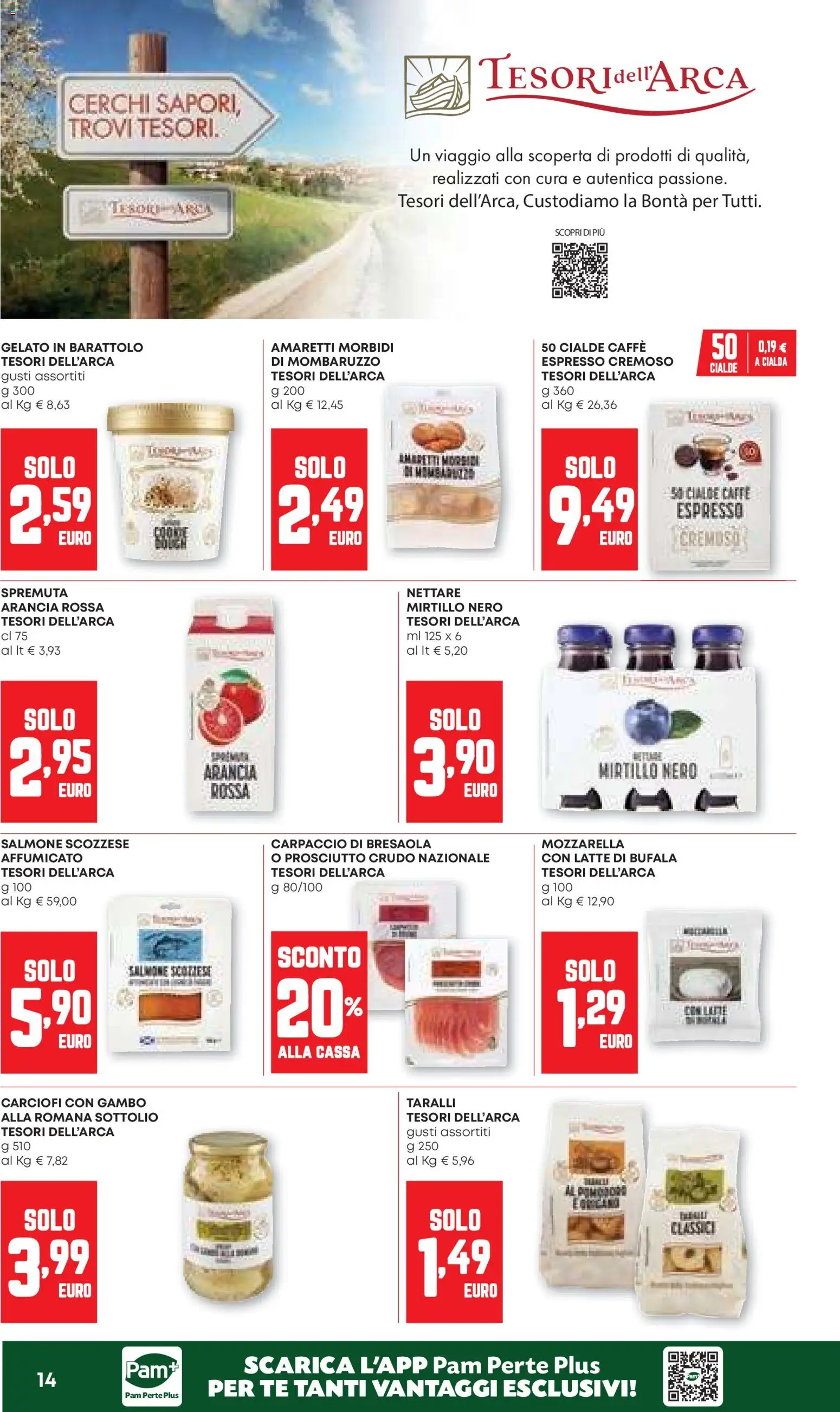 Volantino Panorama del 12.03.2026 | Pagina: 14 | Prodotti: Caffè, Salmone, Bresaola, Carciofi