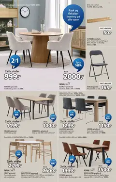Forhåndsvisning av JYSK kundeavis gyldig fra 27.04.2026 | Side: 13 | Produkter: Spisebord, Spisestol, Bord, Klappstol