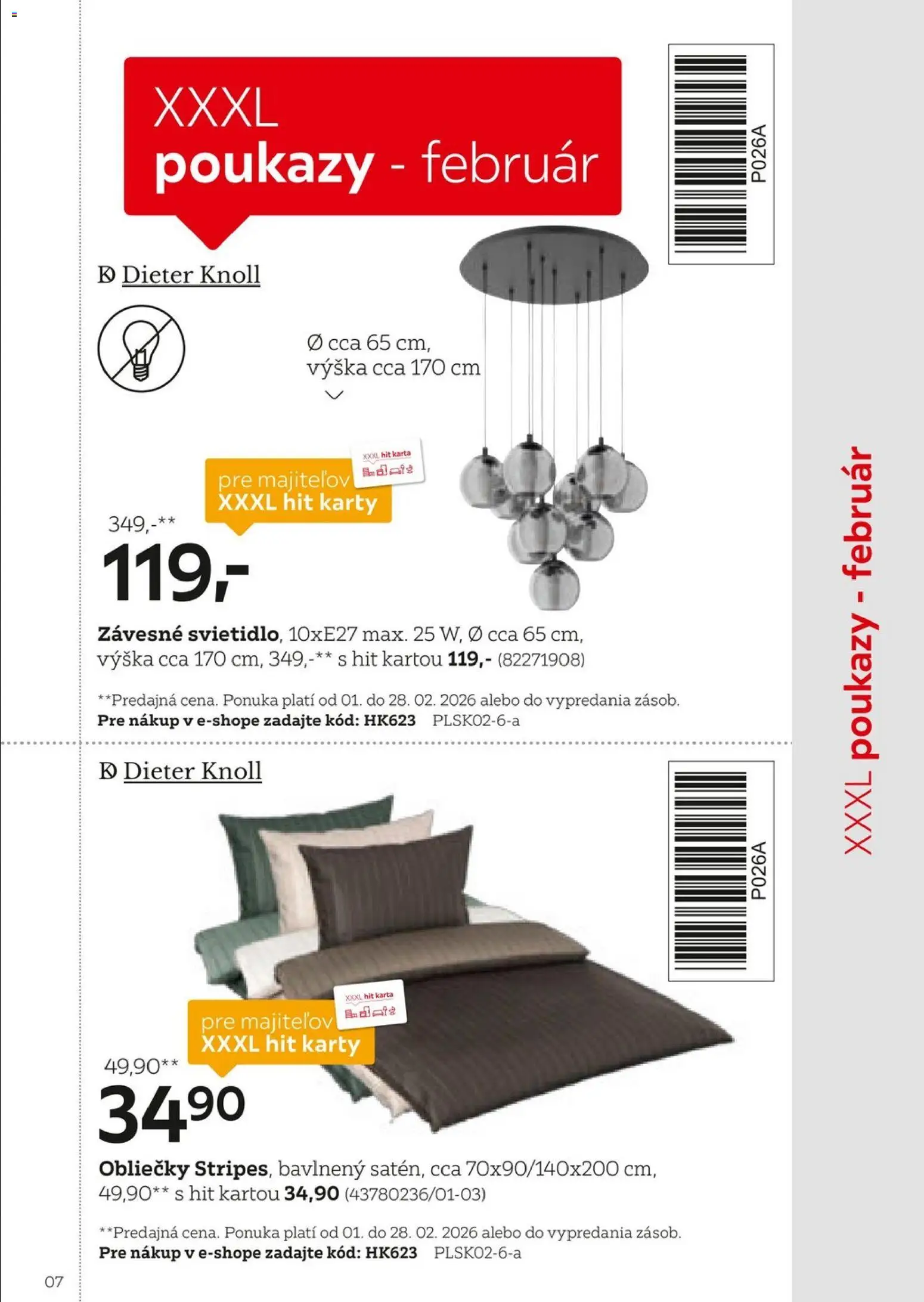 Nové XXXLutz akcie – leták je platný od 01.02.2026 | Strana: 7 | Produkty: Obliečky