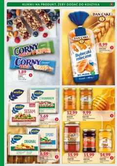 Eurocash Gazetka - Śniadanie od 01.09.2025 | Strona: 11 | Produkty: Pieczywo, Miód, Mleka, Baton