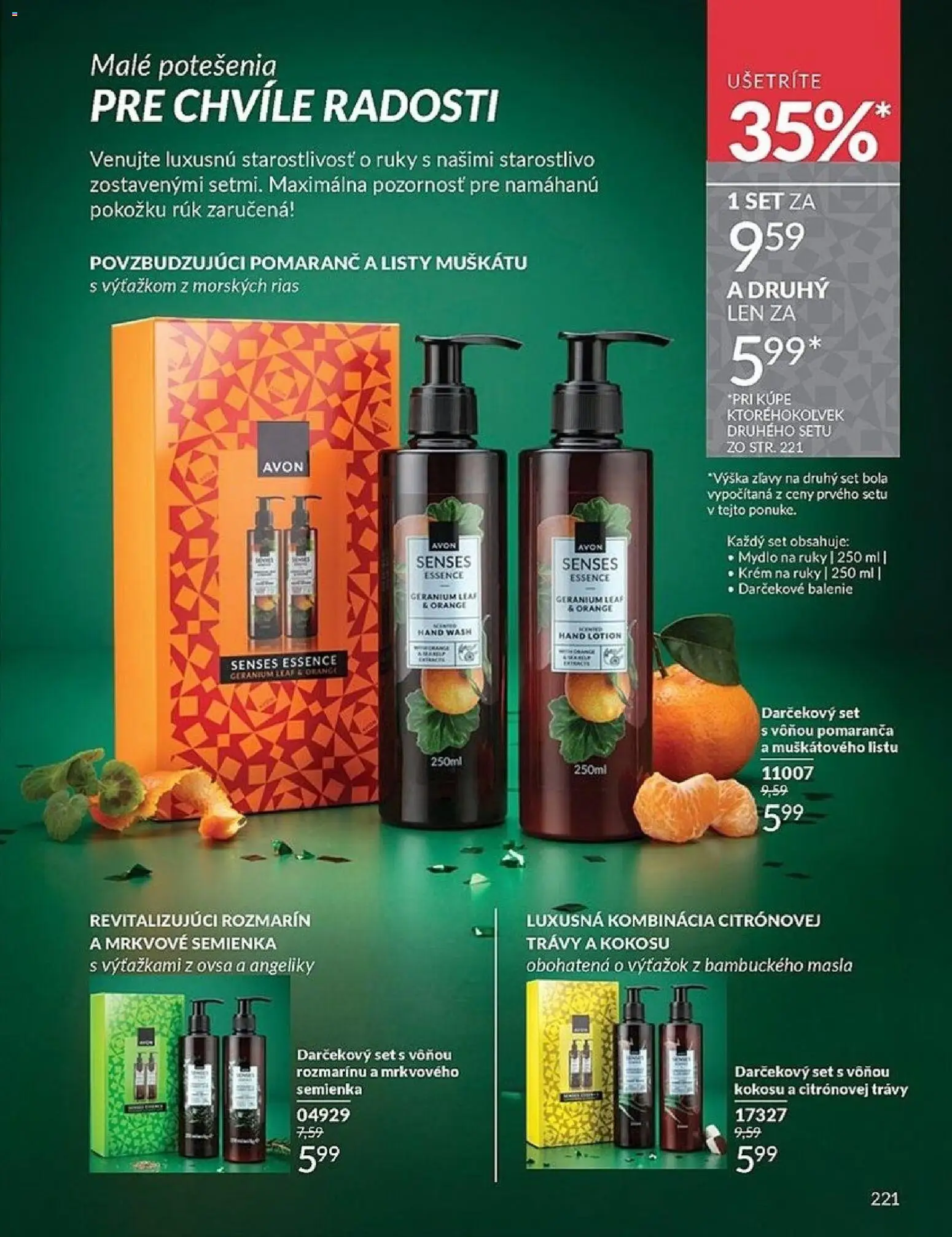 Nové Avon akcie – leták je platný od 01.12.2025 | Strana: 221 | Produkty: Krém na ruky, Mydlo, Krém