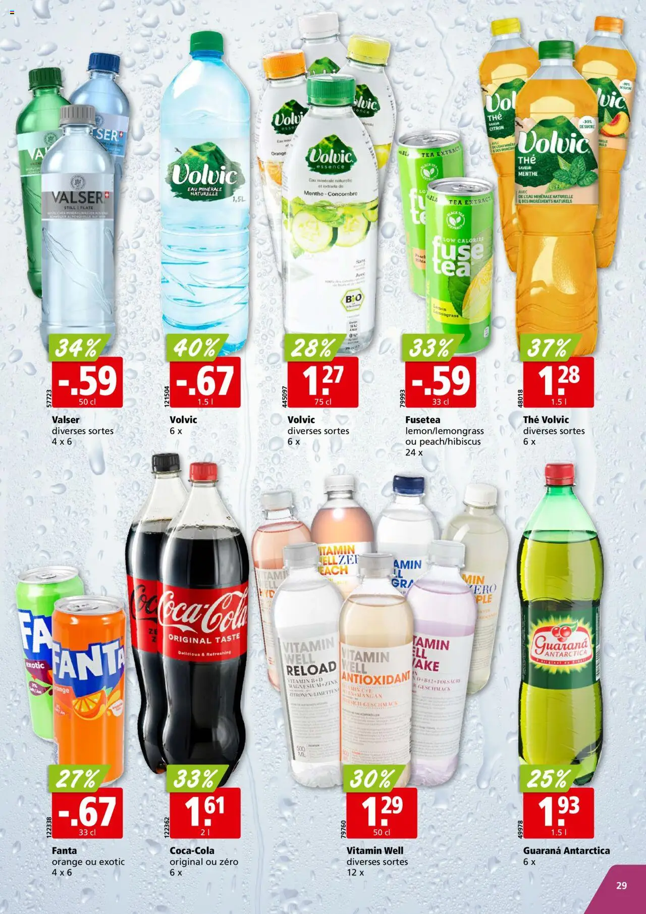 Aligro Aktionen - Chavannes, Matran, Genf, Sitten ab 28.07.2025 | Seite: 29 | Produkte: Fanta, Mineralwasser