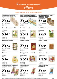 Volantino Natura Sì del 27.08.2025 | Pagina: 26 | Prodotti: Pizza, Riso, Salsa, Farro