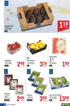 Metro angebote Profi ab 11.12.2025 gültig | Seite: 16 | Produkte: Erdbeeren, Avocado, Gemüse, Obst