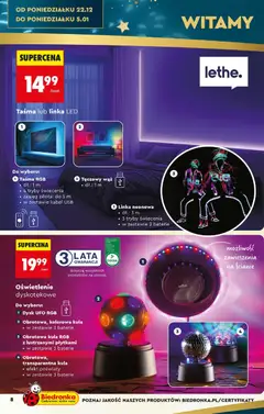 Pogląd oferty "Biedronka gazetka - Hity i inspiracje" - ważna od 29.12.2025 | Strona: 12 | Produkty: Kabel, Dysk, USB, Baterie