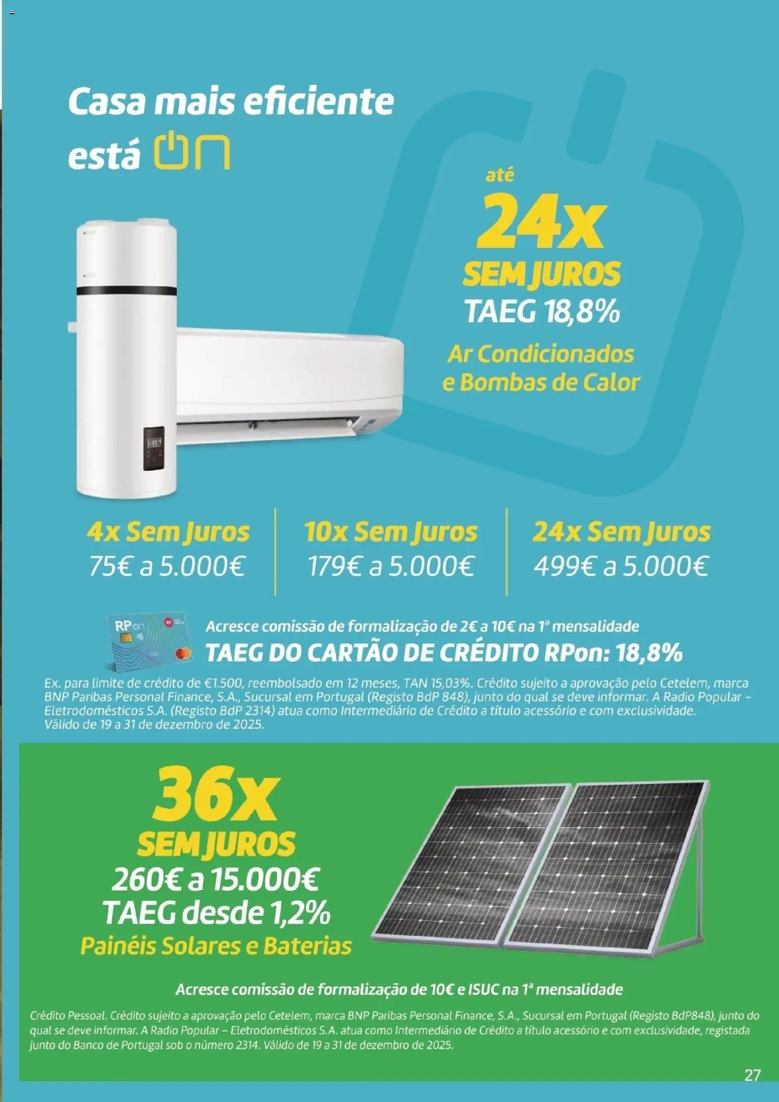 Radio Popular - Folheto Especial Aquecimento │ válido de 19.12.2025 | Página: 27 | Produtos: Rádio, Banco