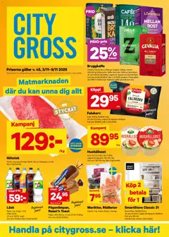 City Gross - erbjudanden - Förhandsvisning av reklamblad från butik City Gross aktuell från 03.11.2025