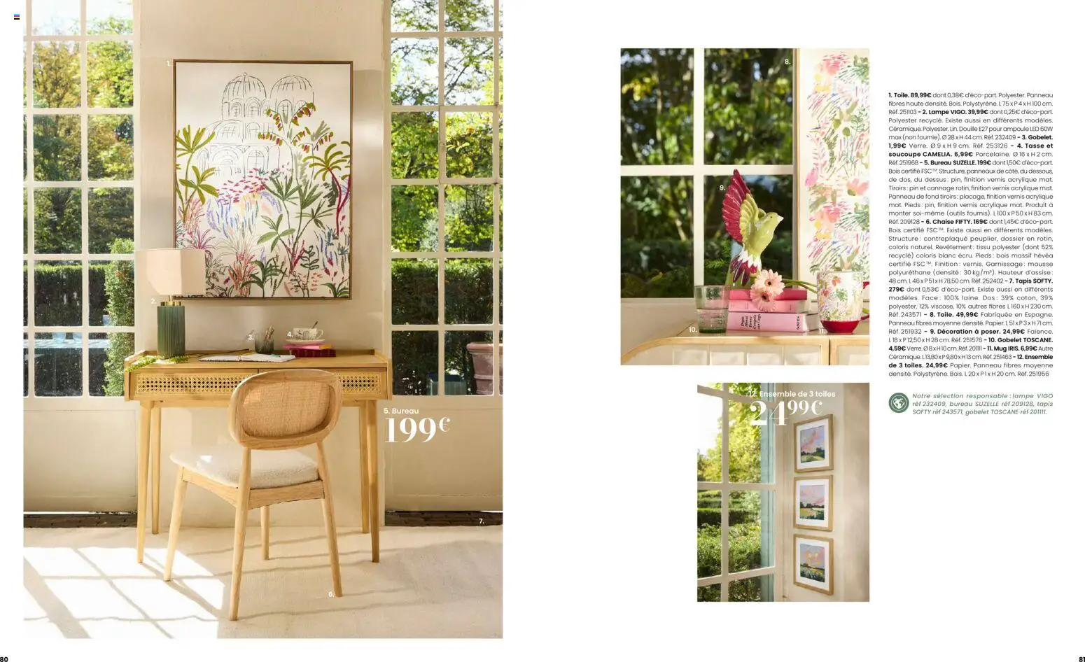 {H1} | Page: 41 | Produits: Bureau, Chaise, Tiroirs, Lampe