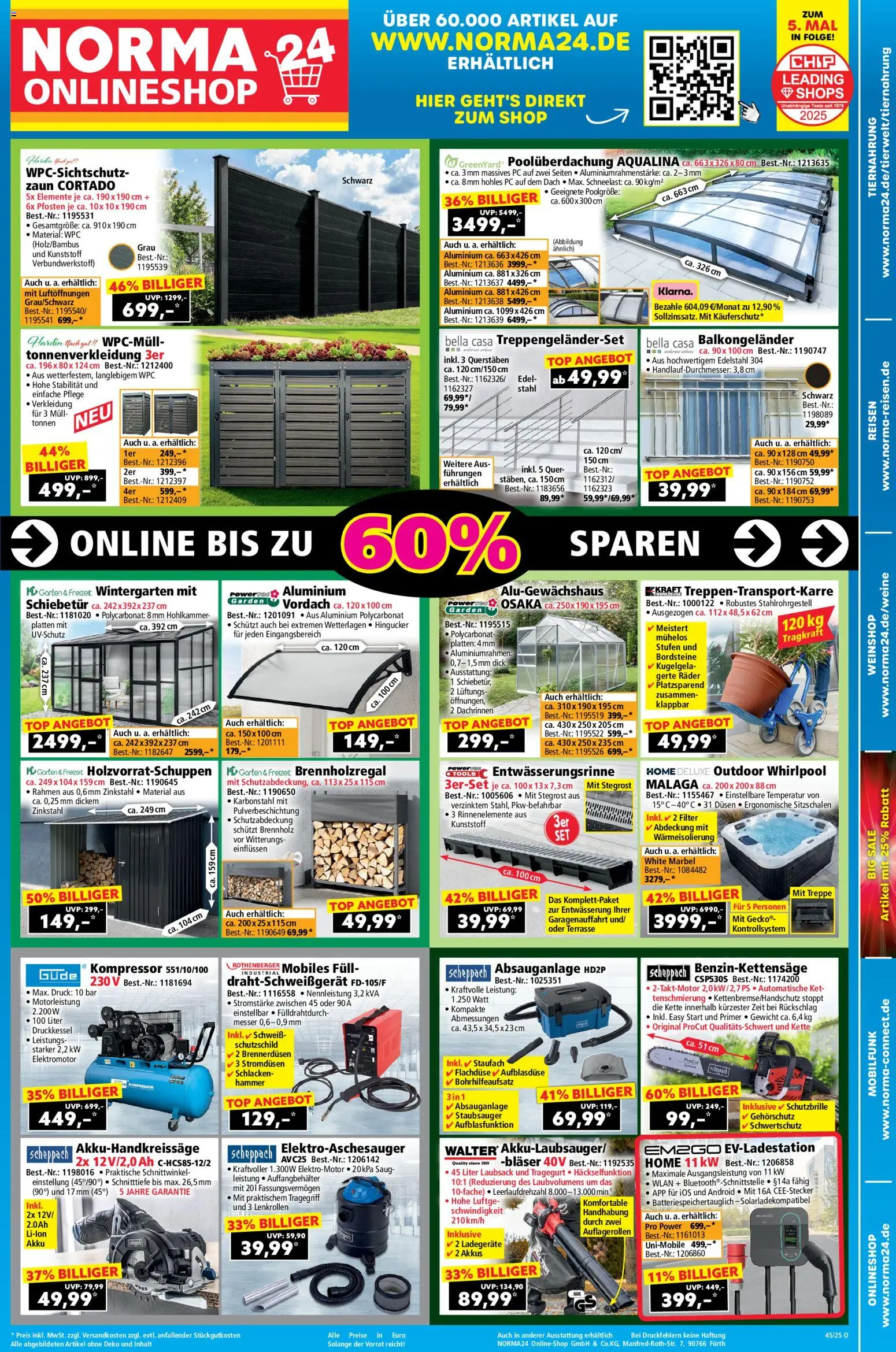 Norma Onlineshop – gültig ab 03.11.2025 | Seite: 1 | Produkte: Top, Gewicht, Primer, PC