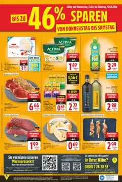 E center Prospekt 	 ab 20.04.2026 gültig | Seite: 24 | Produkte: Activia, Merlot, Orangen, Bauerngut