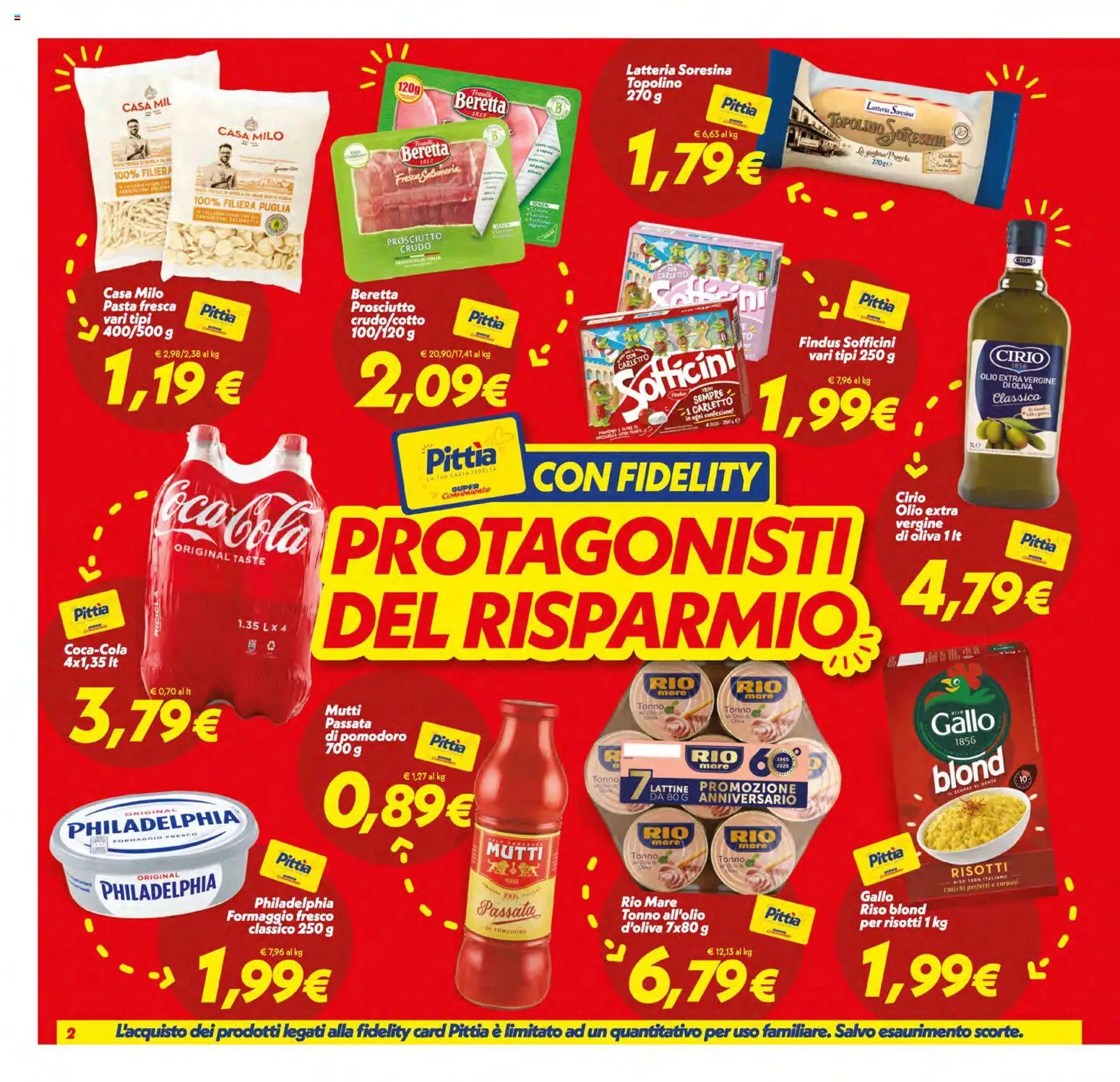 Volantino SuperConveniente del 17.03.2026 | Pagina: 2 | Prodotti: Prosciutto Crudo, Formaggio, Olio, Olio extra vergine