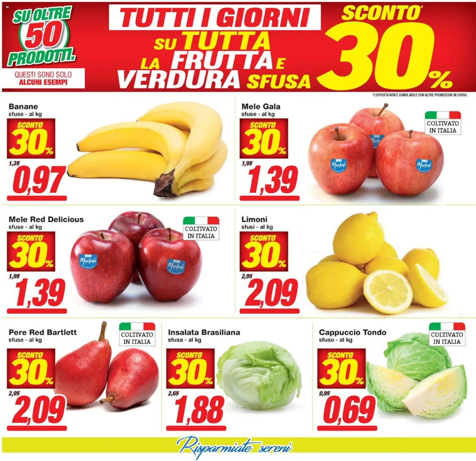 Volantino Prix del 28.10.2025 | Pagina: 6 | Prodotti: Mele, Banane, Insalata, Cappuccio