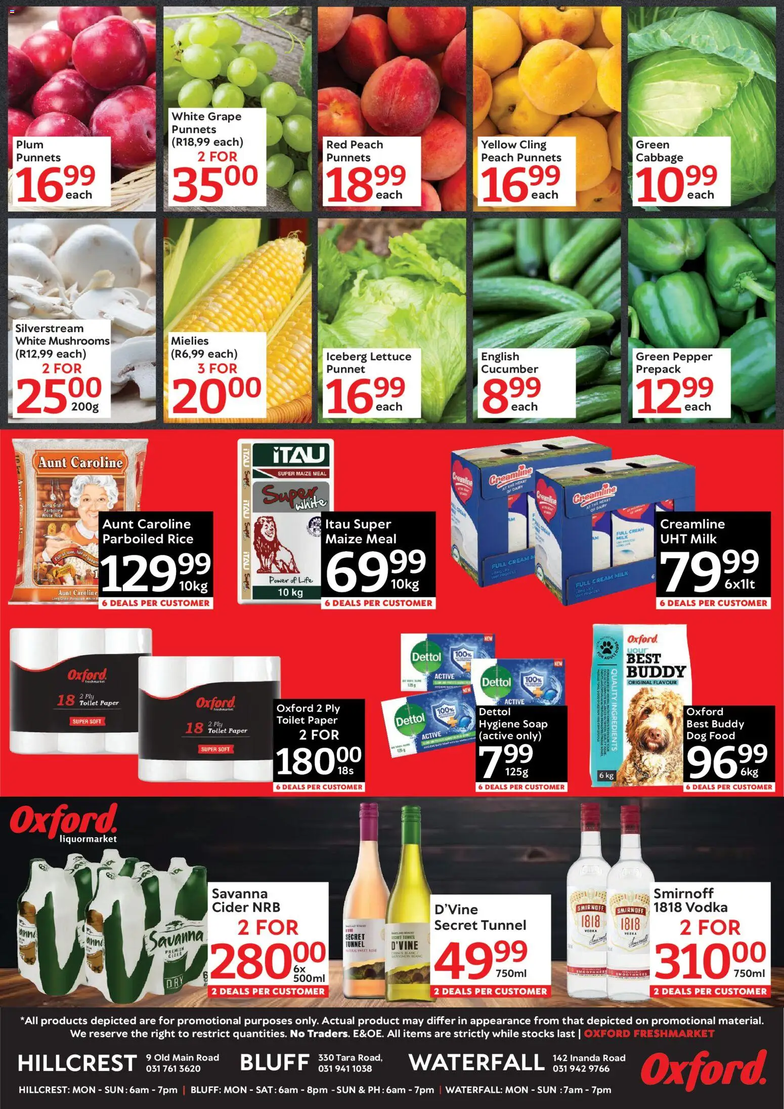 New Oxford Freshmarket catalogue – valid from 09.01.2026 | Page: 2 | Products: Custard, Milk, Chicken, Cream