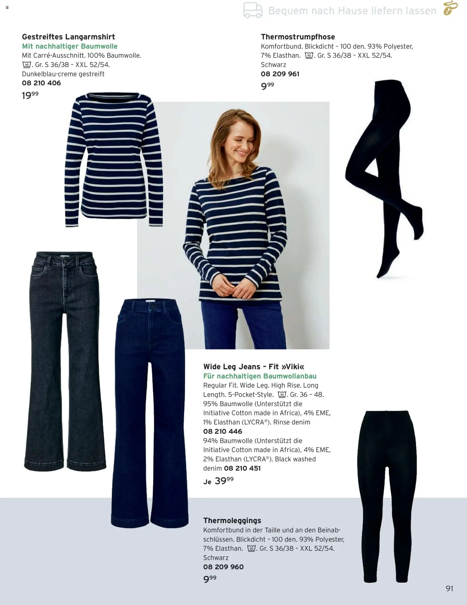 Prospekt Tchibo – gültig ab 01.01.2026 | Seite: 91 | Produkte: Langarmshirt, Jeans