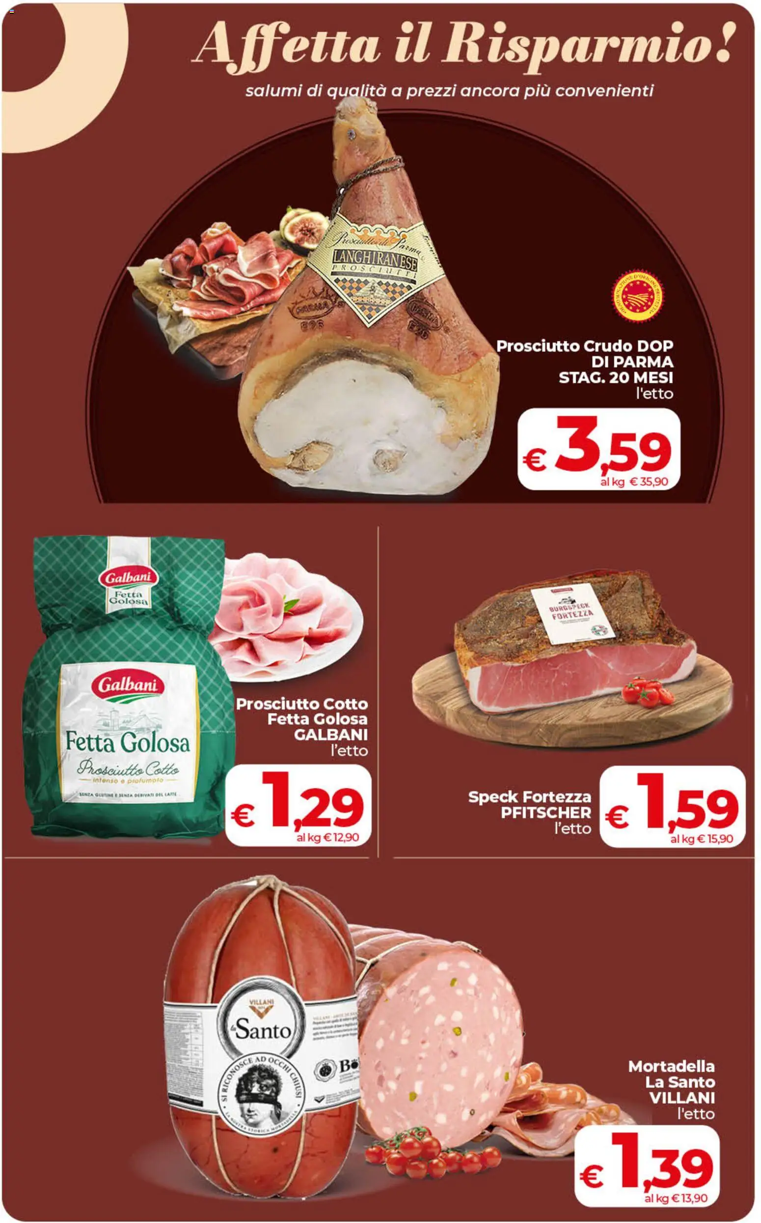 Volantino COOP del 06.03.2026 | Pagina: 15 | Prodotti: Prosciutto Crudo, Prosciutto Cotto, Prosciutto, Mortadella