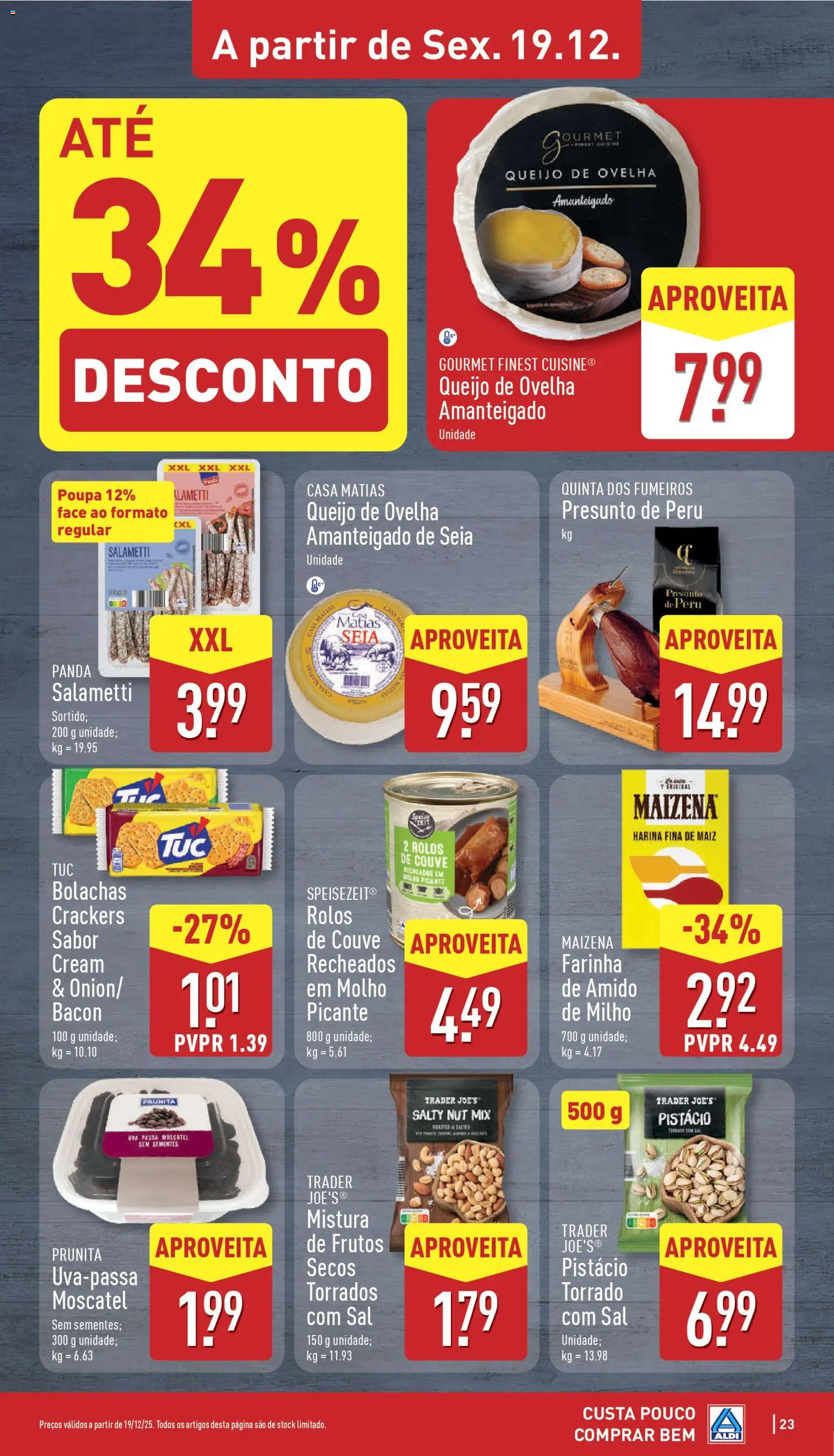 Aldi folheto │ válido de 15.12.2025 | Página: 23 | Produtos: Bacon, Queijo, Presunto, Milho