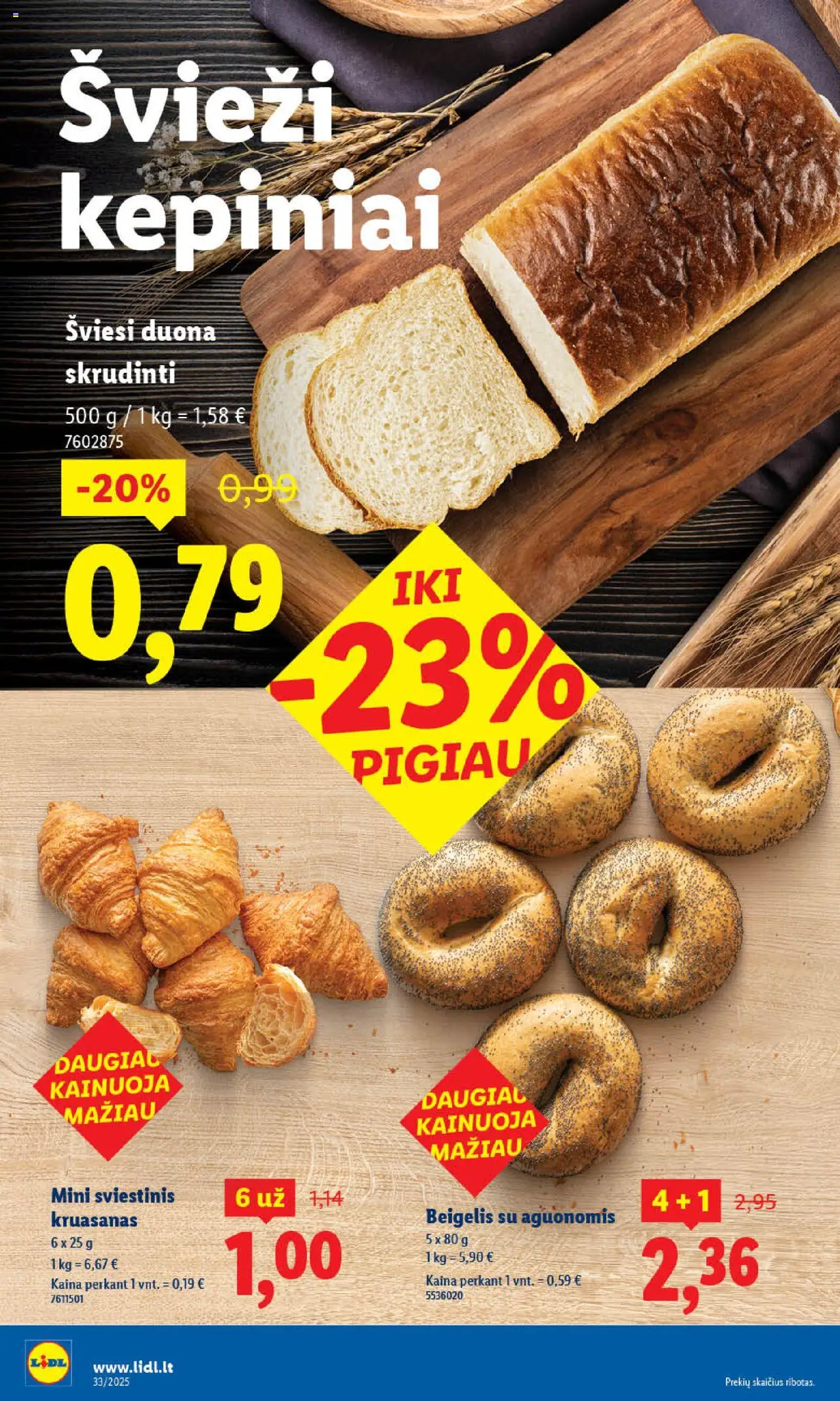 LIDL leidinys│galioja nuo 14.08.2025 | Puslapis: 6 | Prekių: Duona