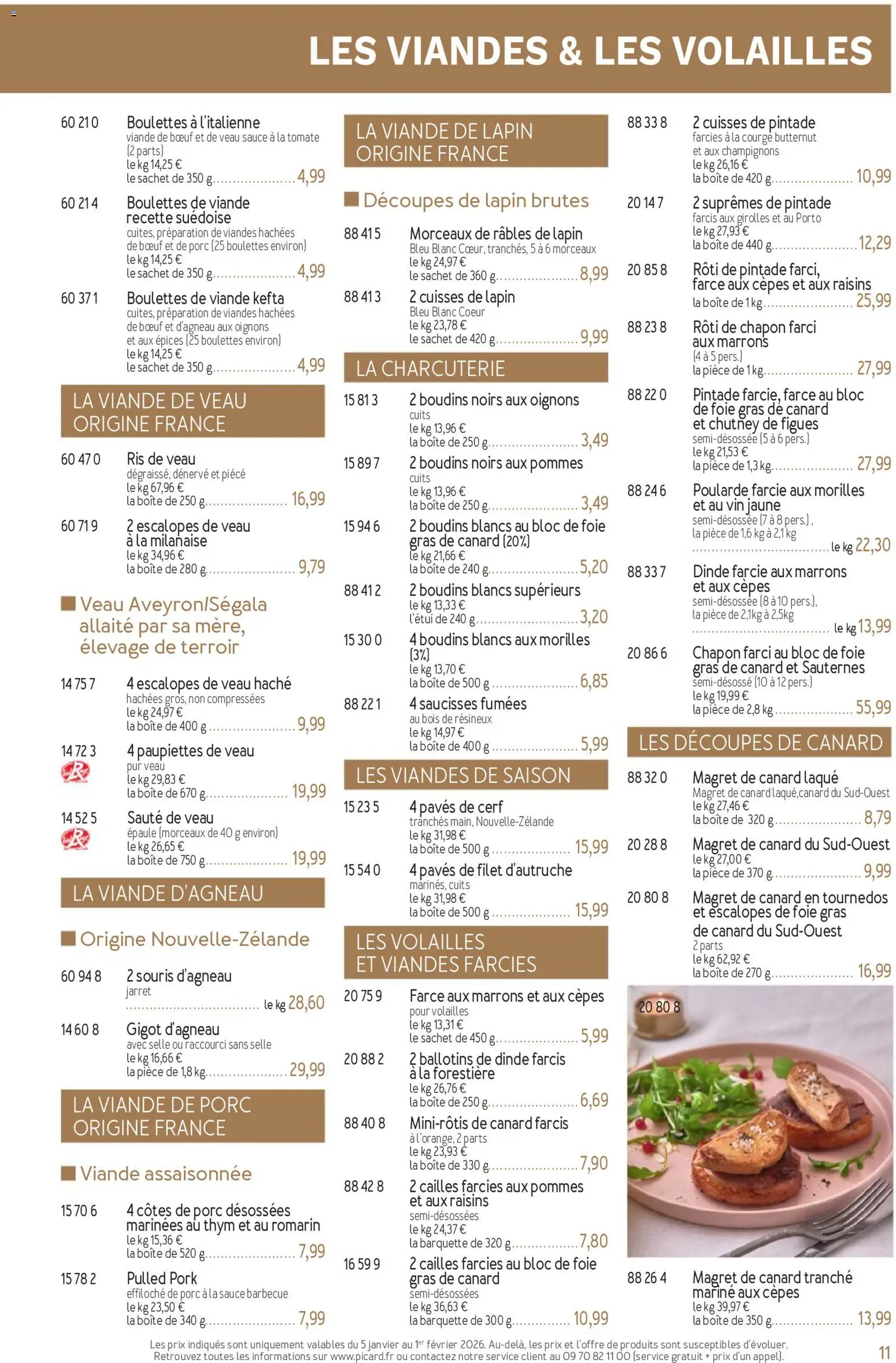 {H1} | Page: 11 | Produits: Chapon, Laque, Vin, Pommes