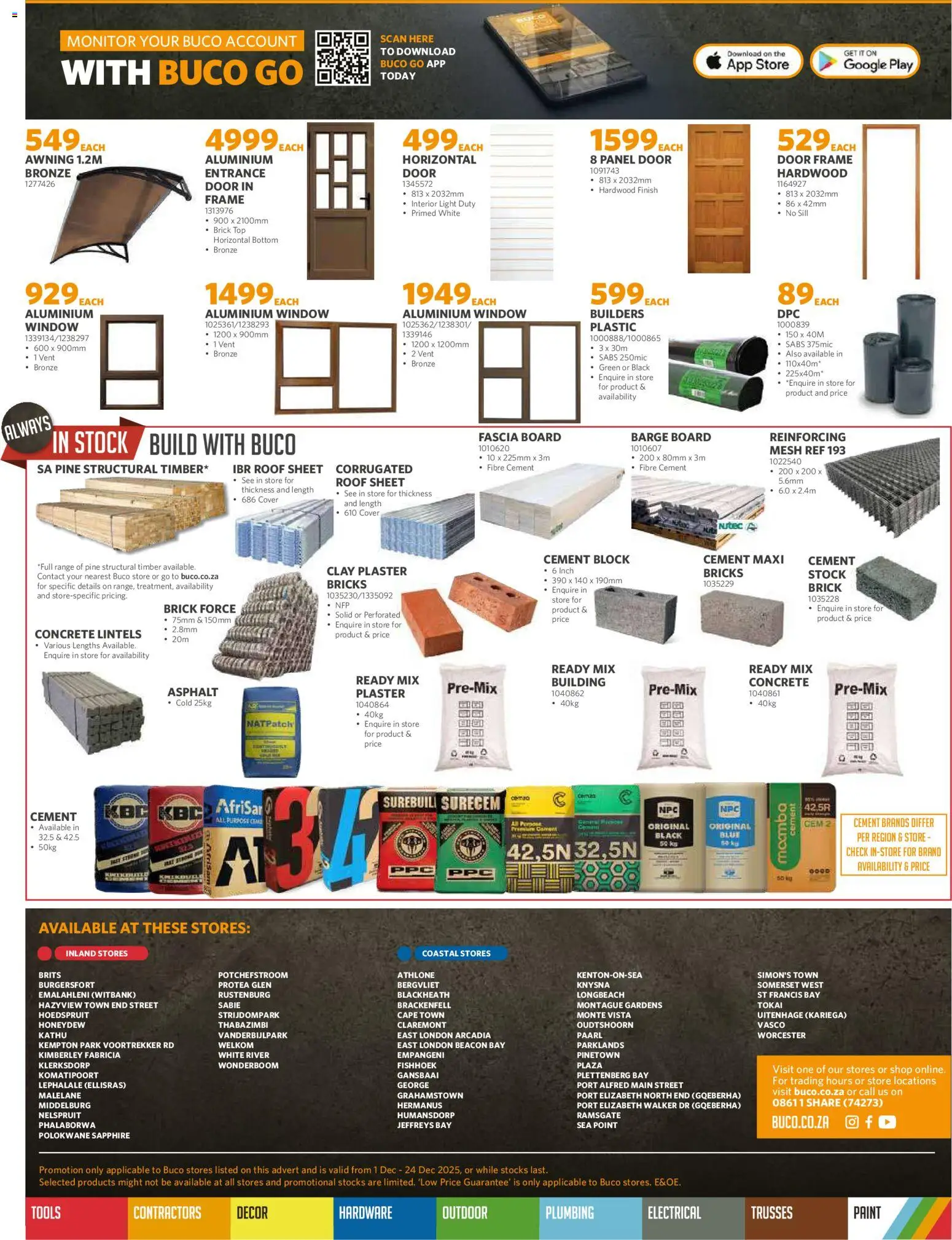 New BUCO catalogue – valid from 01.12.2025 | Page: 8 | Products: Frame, Paint, Light, Plaster