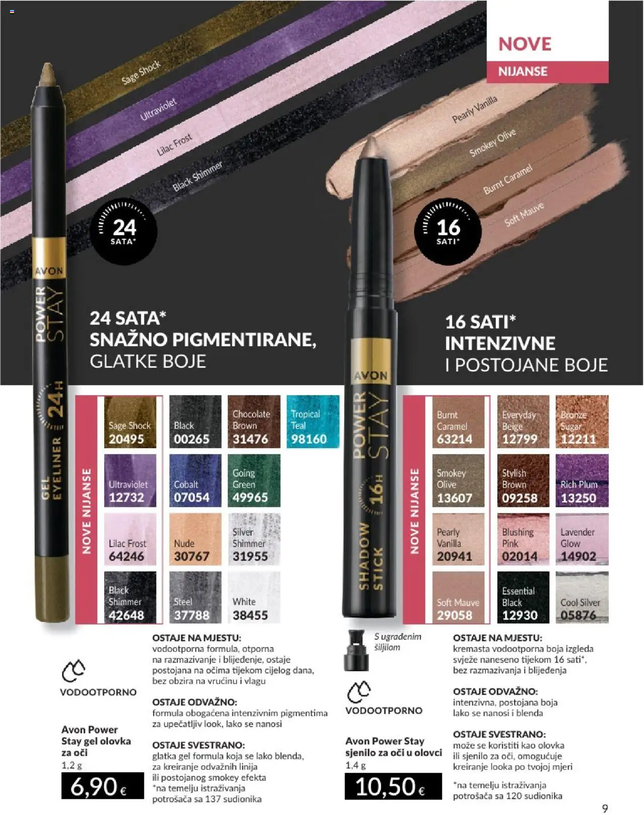 Avon katalog | vrijedi od 01.08.2025 | Stranica: 9 | Proizvodi: Sjenilo za oči