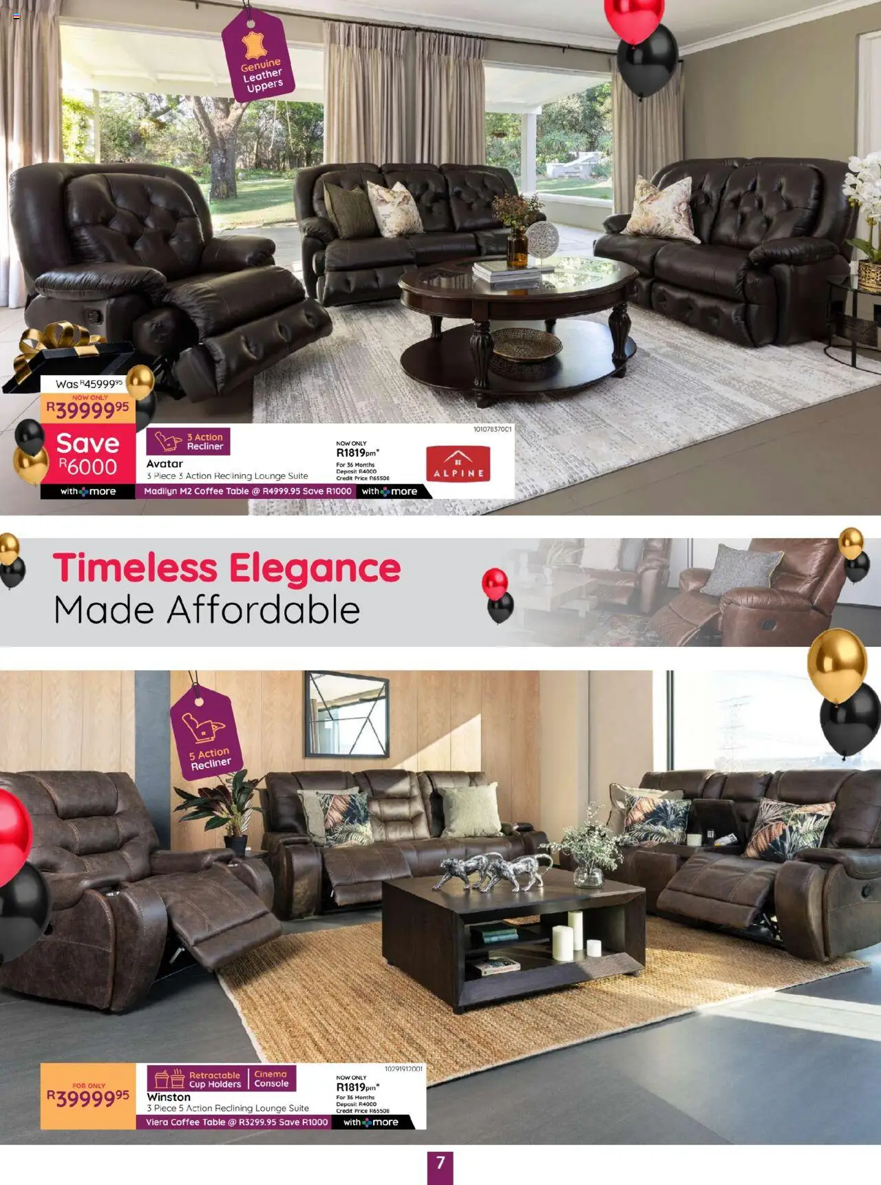 Bradlows Specials │ valid from 19.06.2025 | Page: 7 | Products: Coffee table, Table, Lounge suite, Coffee
