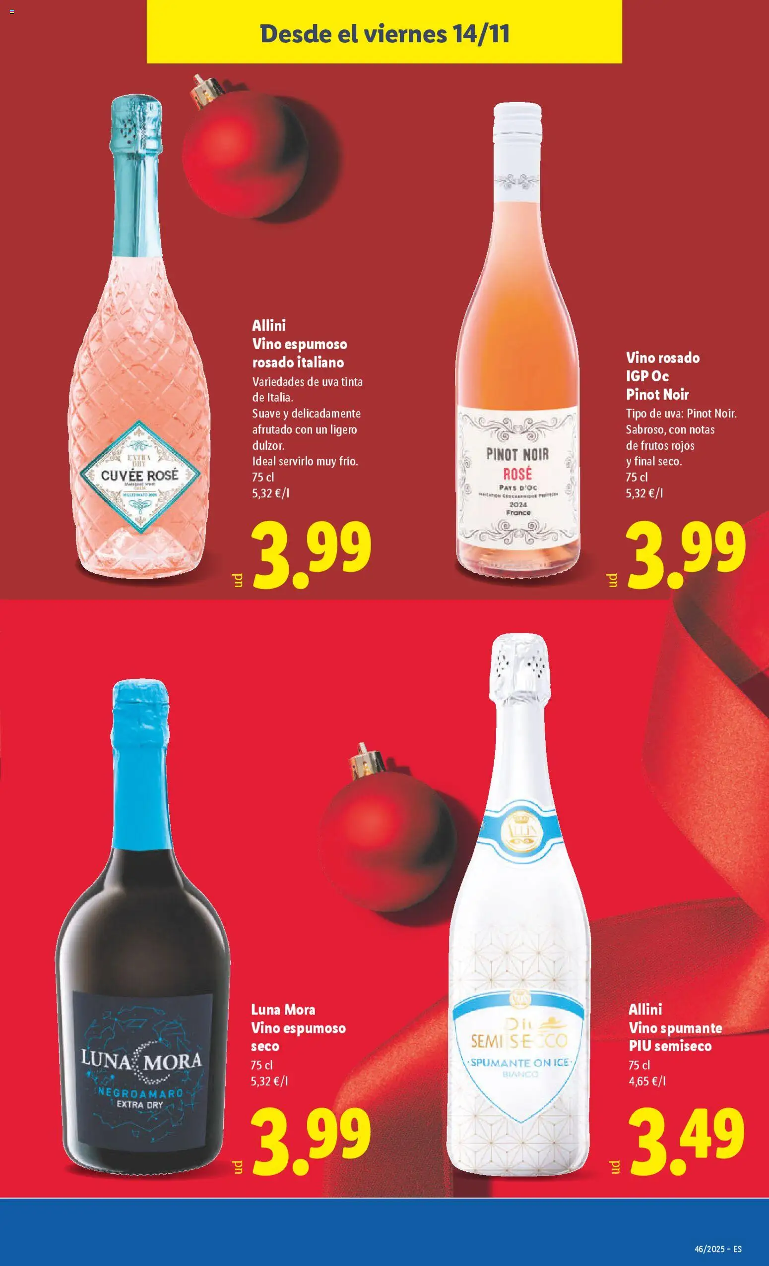 Lidl folleto │ válido desde el 10.11.2025 | Página: 43 | Productos: Vino rosado, Vino