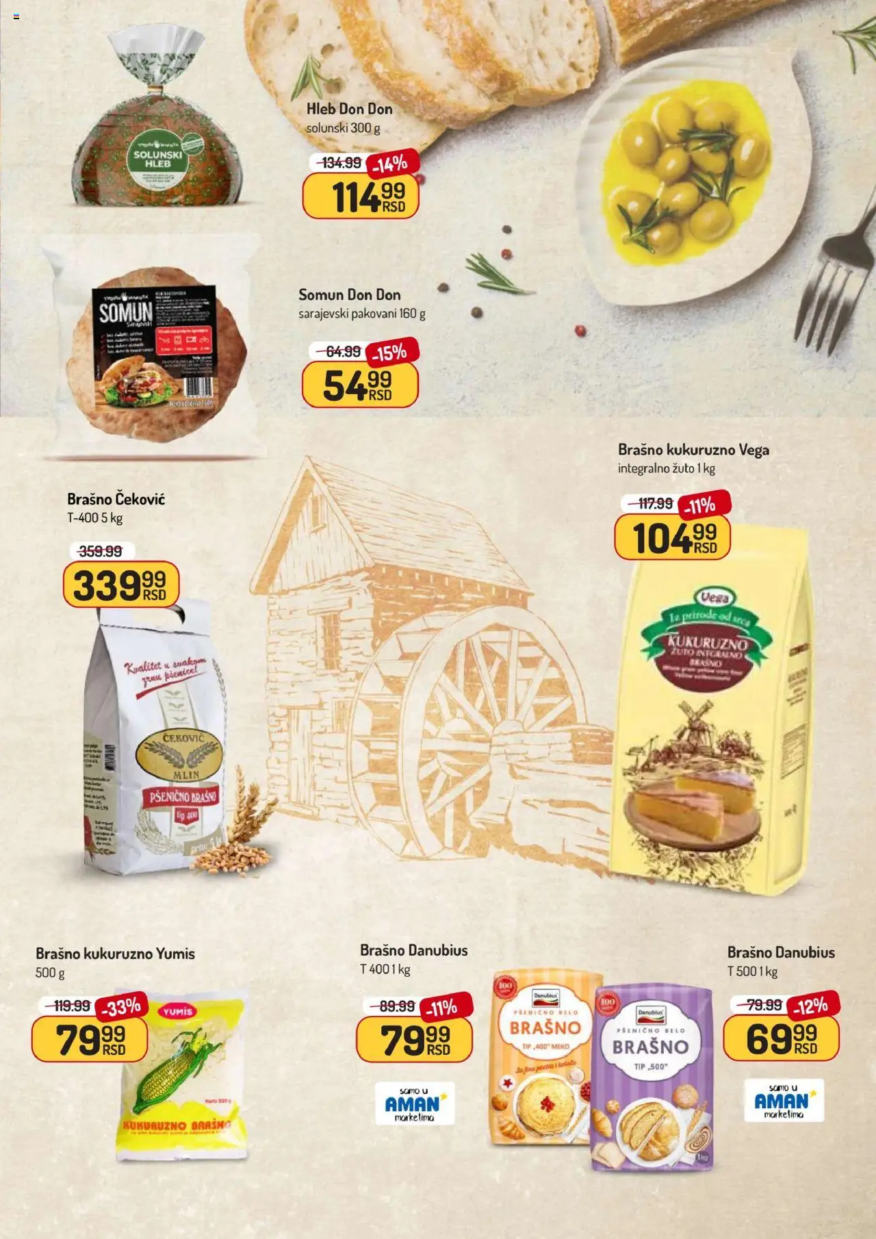 Aman katalog - važi od 13.10.2025 | Strana: 21 | Proizvode: Mlin, Somun, Brašno, Hleb
