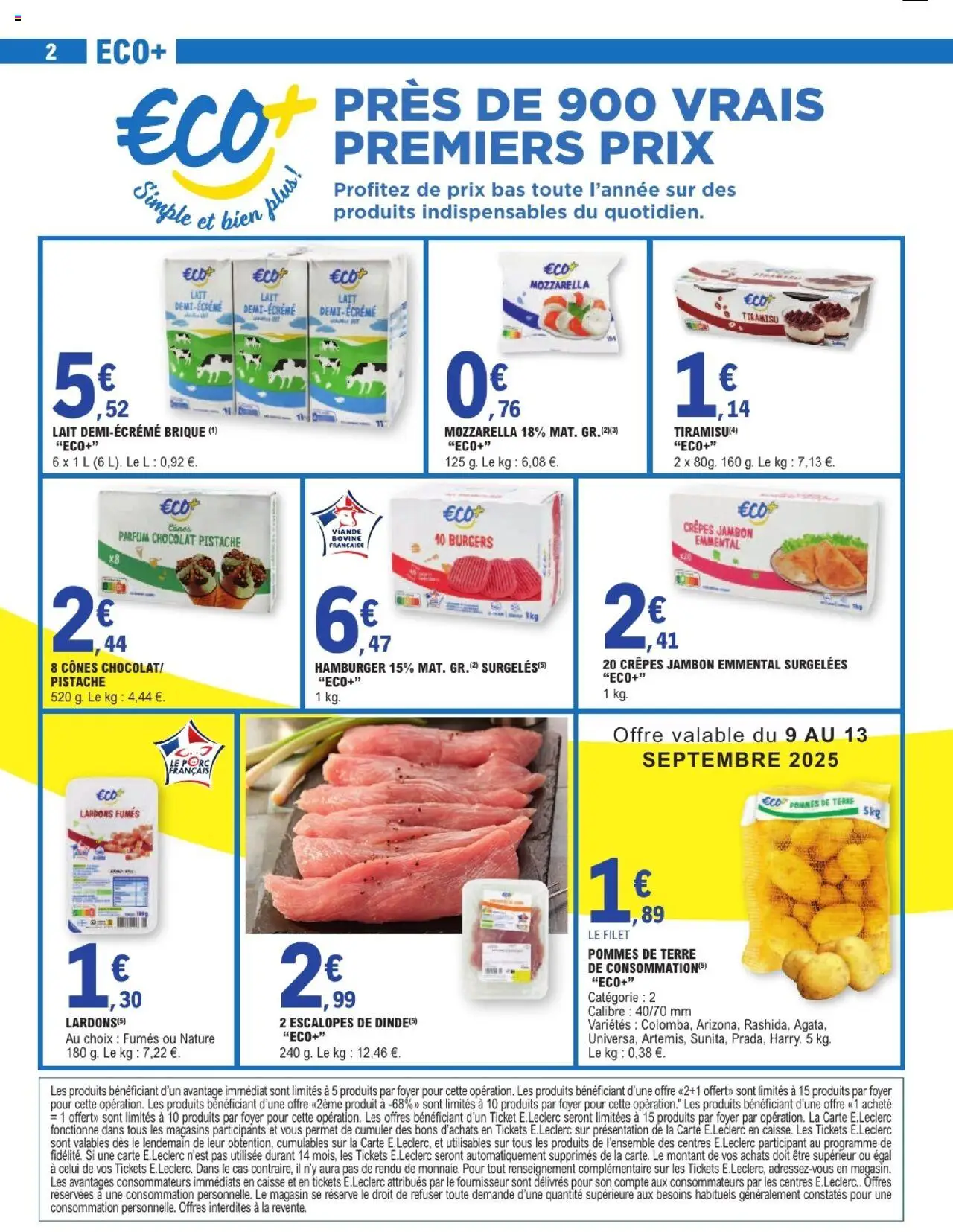  | Page: 2 | Produits: Parfum, Mozzarella, Lait, Jambon