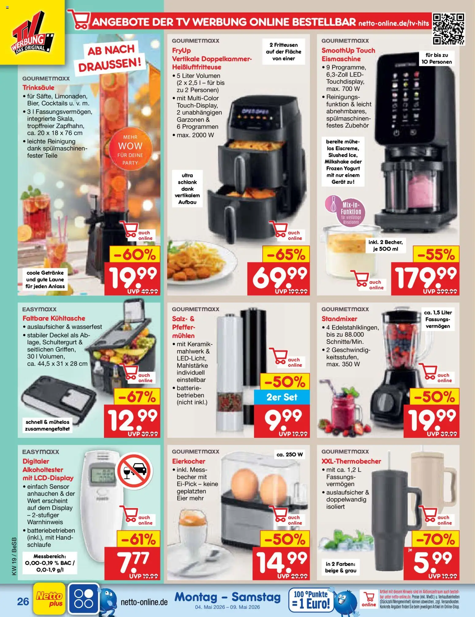 Netto Marken-Discount Prospekt 	 – gültig ab 04.05.2026 | Seite: 34 | Produkte: Eier, Batterie, Pfeffer, TV