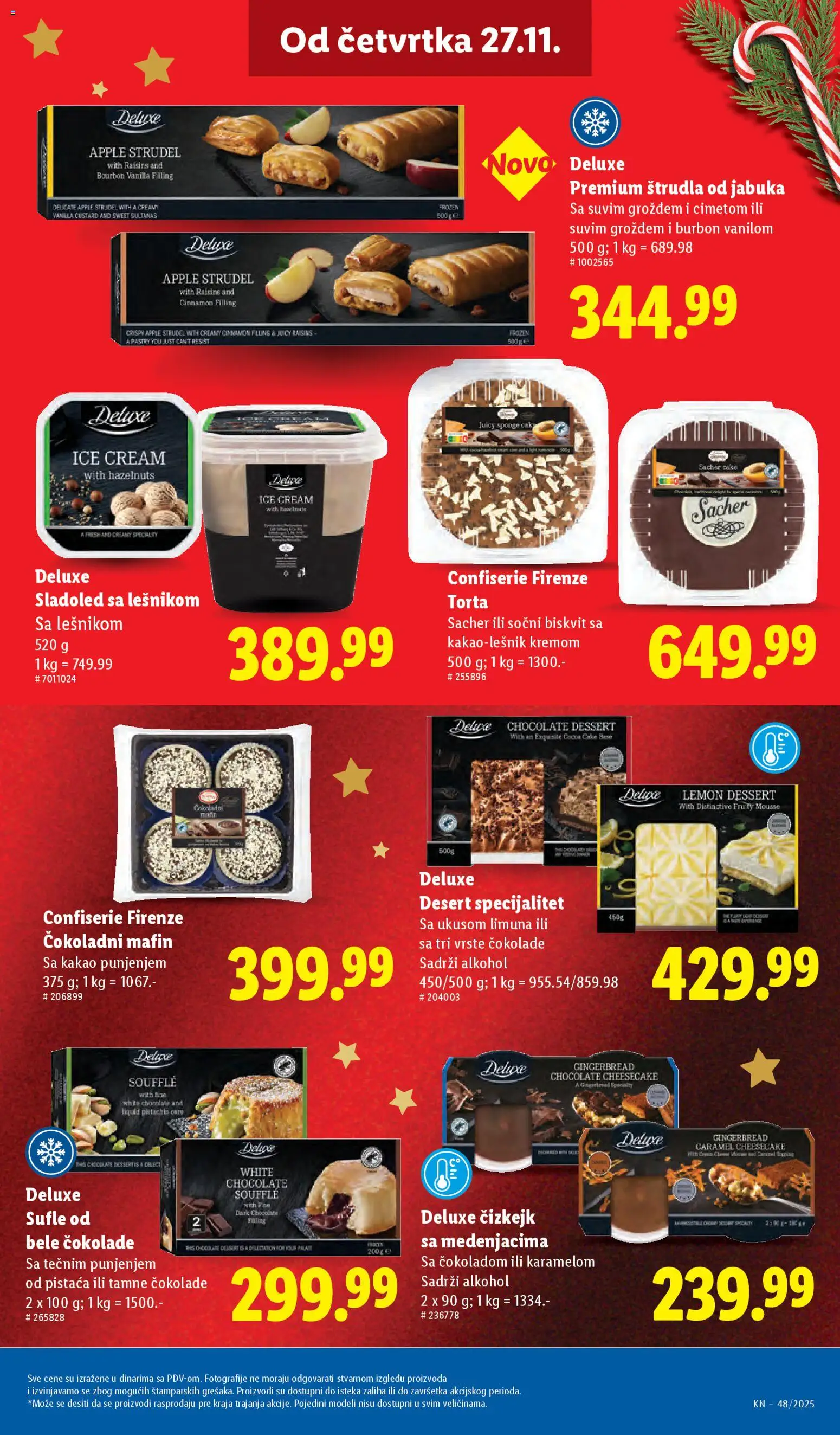 Lidl katalog - važi od 27.11.2025 | Strana: 45 | Proizvode: Burbon, Sladoled, Štrudla, Torta