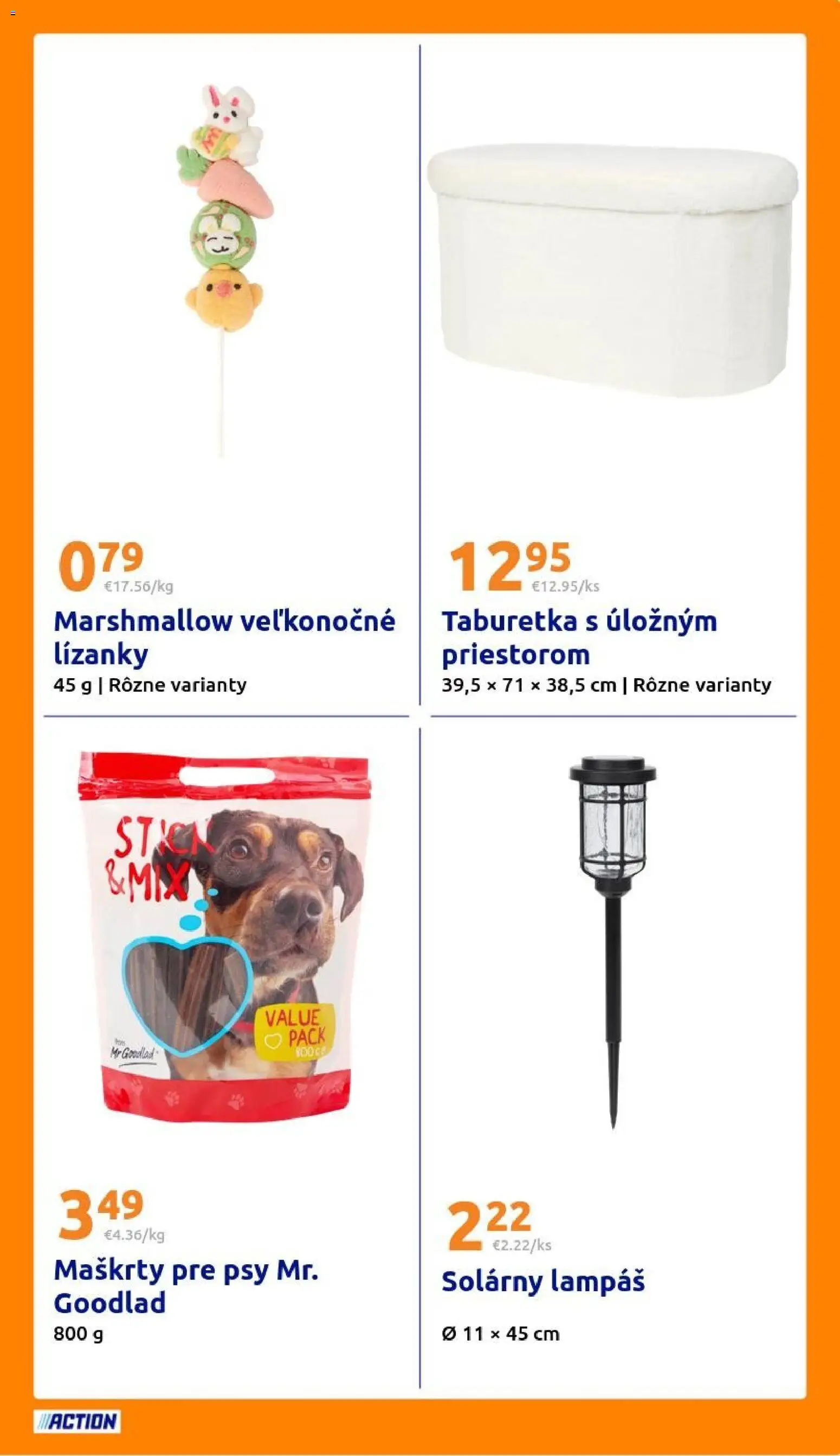 Nové Action akcie – leták je platný od 25.03.2026 | Strana: 27 | Produkty: Taburetka