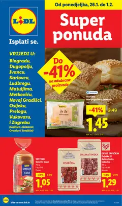 Lidl - Super ponuda - Pregled kataloga iz trgovine Lidl, vrijedi od 26.01.2026