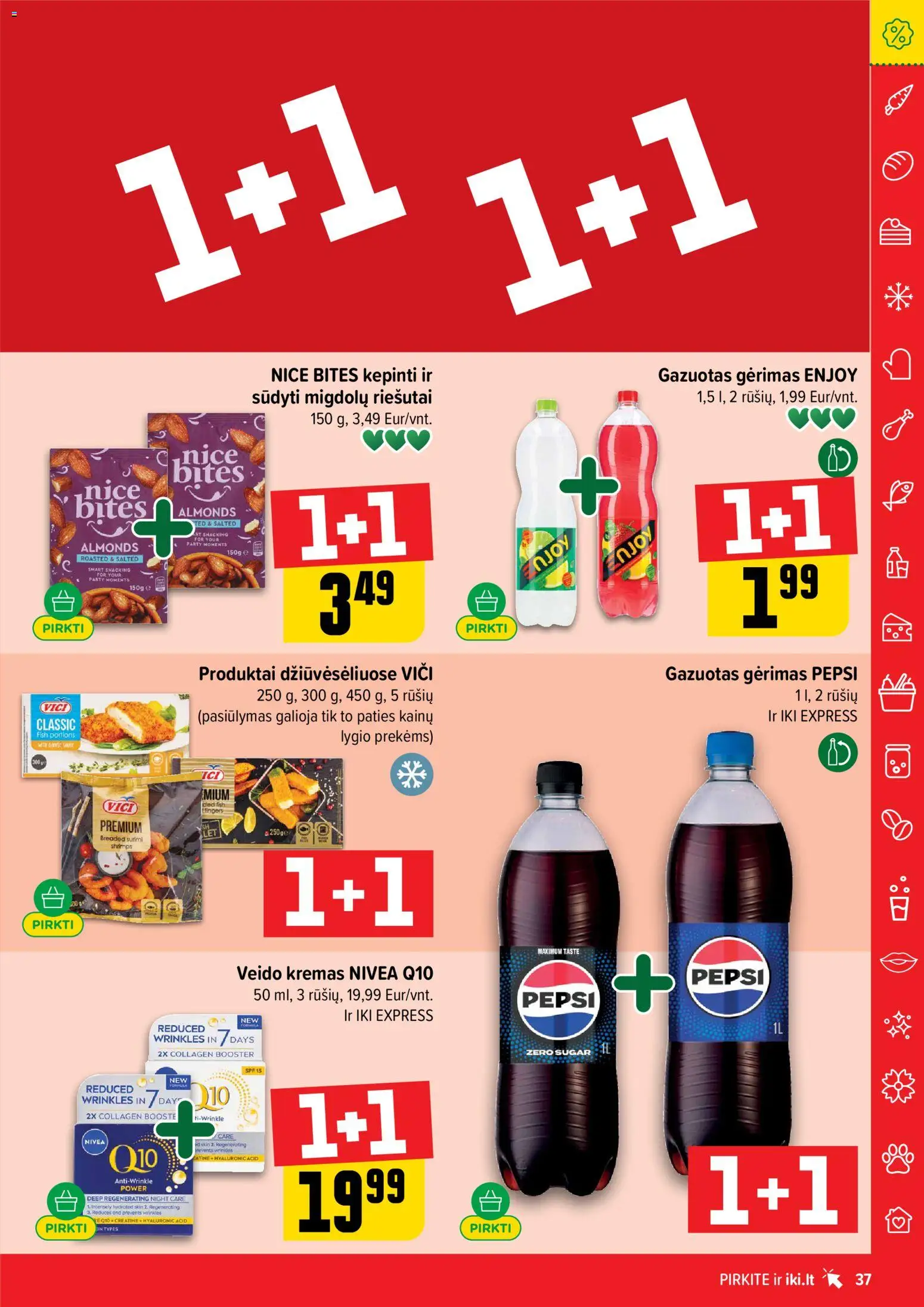 IKI akcijos nuo 16.02.2026 | Puslapis: 37 | Prekių: Riešutai, Kremas