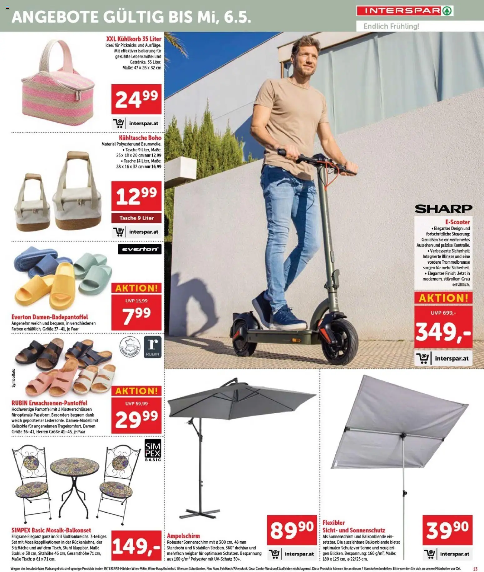 Interspar Flugblatt - Burgenland Sued gültig ab 16.04.2026 | Seite: 14 | Produkte: Libacomb, Tasche, Tisch, Stuhl