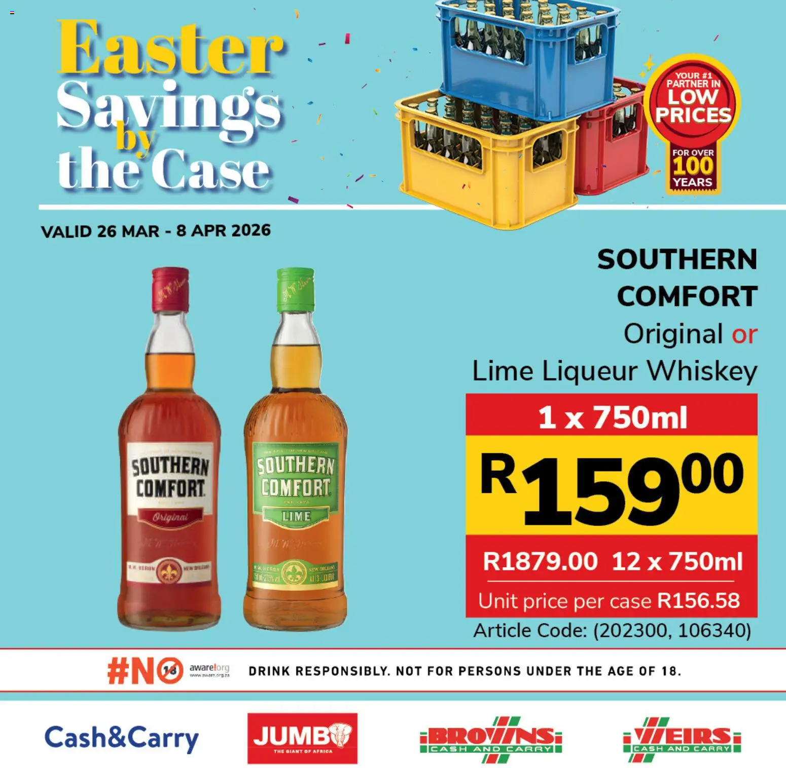 New Jumbo catalogue – valid from 26.03.2026 | Page: 3 | Products: Case, Whiskey, Lime
