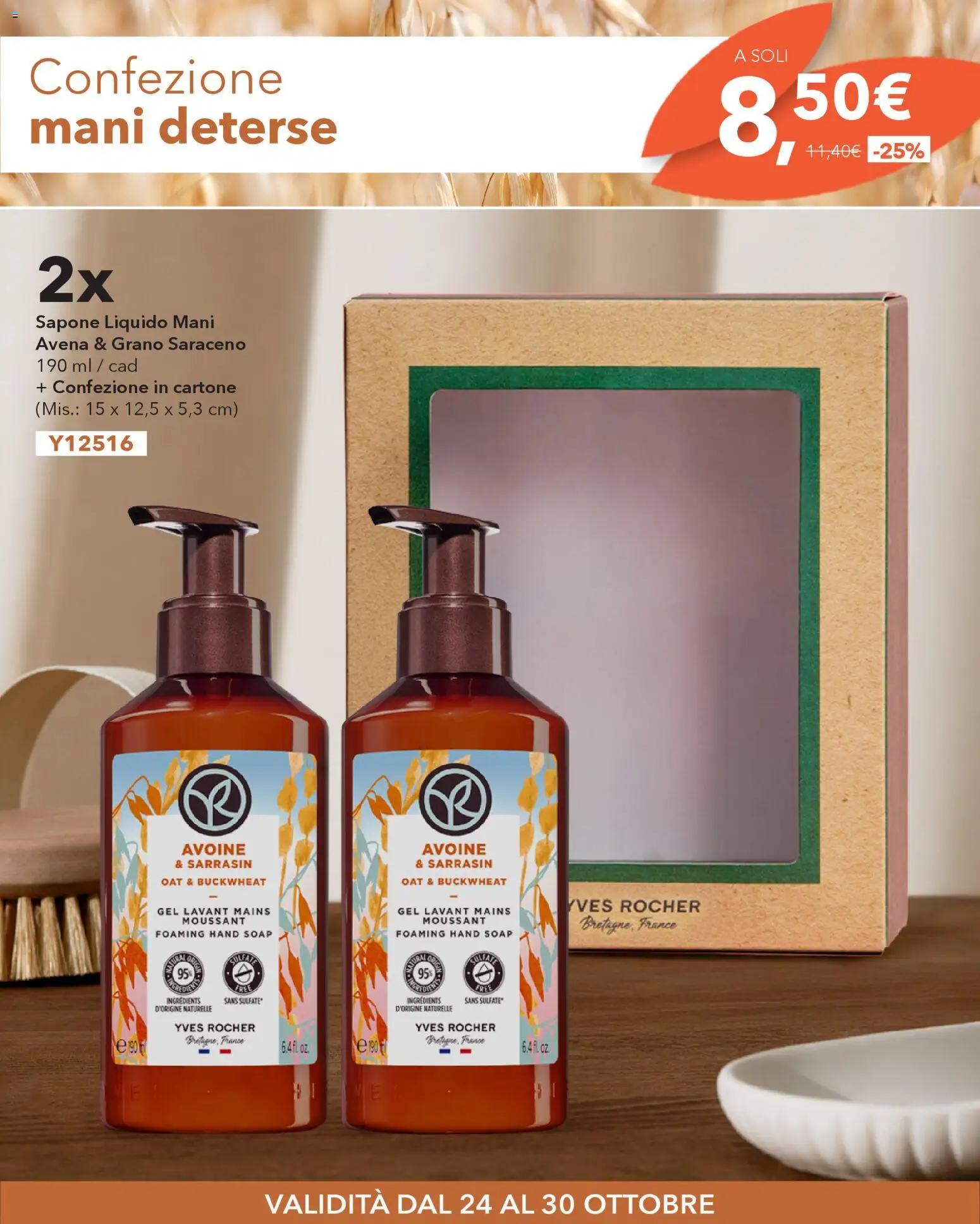 Volantino Yves Rocher del 24.10.2025 | Pagina: 4 | Prodotti: Sapone