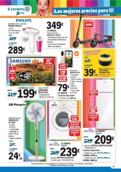 E.Leclerc folleto │ válido desde el 09.07.2025 | Página: 23 | Productos: Marco, Ventilador, Ventilador de pie, Ελιές