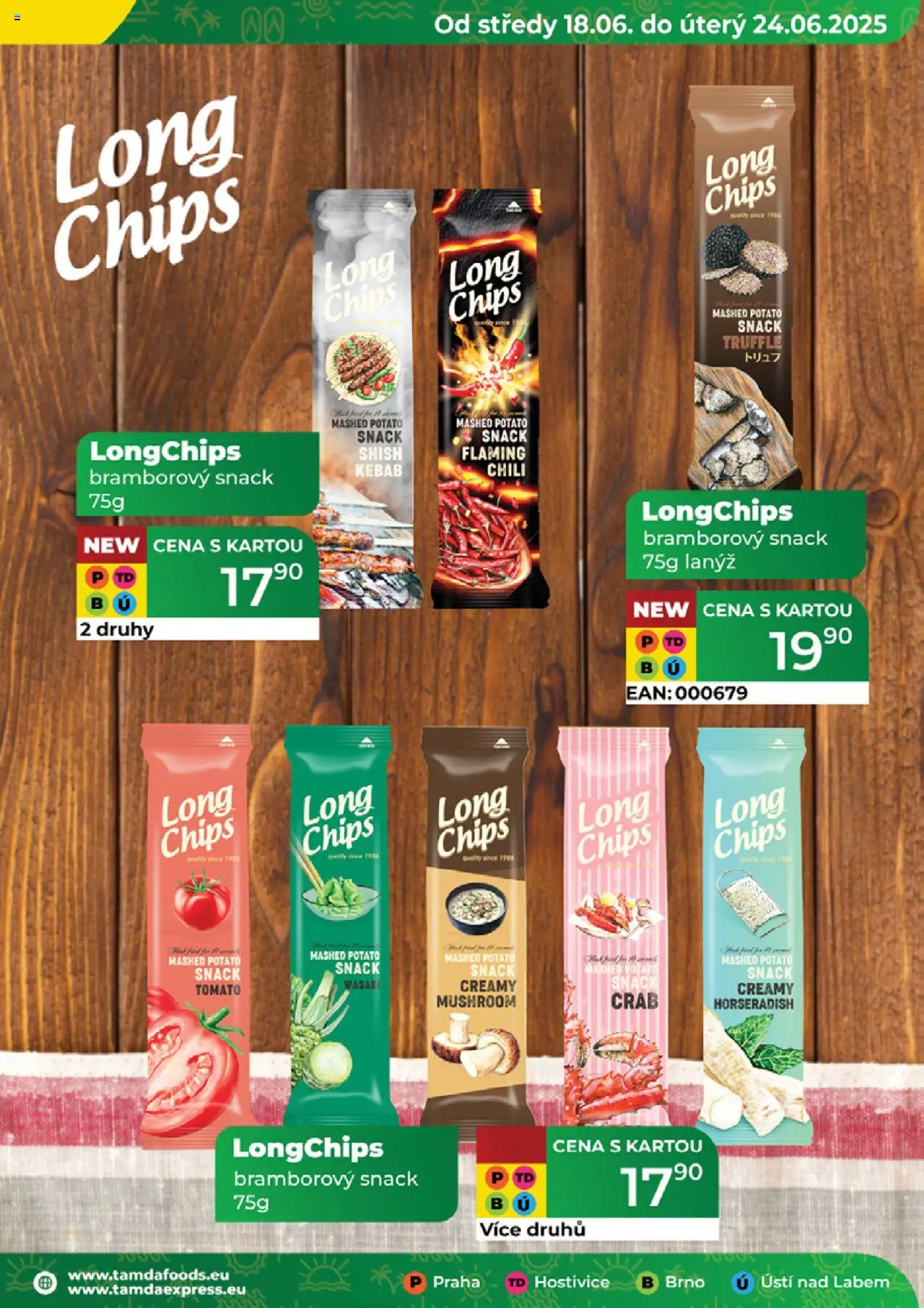 Tamda Foods leták od 18.06.2025 | Strana: 43 | Produkty: Long chips, Wasabi, Kebab