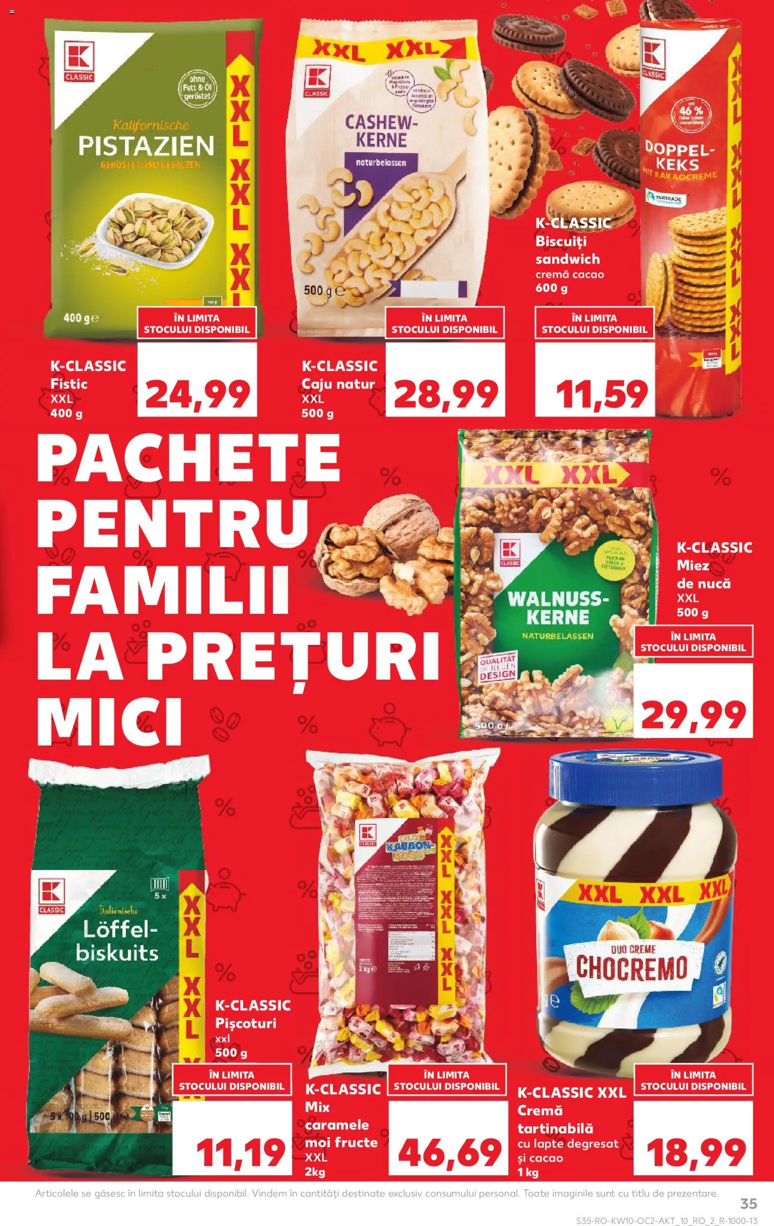 Noul catalog Kaufland – valabil de la 04.03.2026 | Pagină: 35 | Produse: Cremă, Cacao, Biscuiți, Caramele